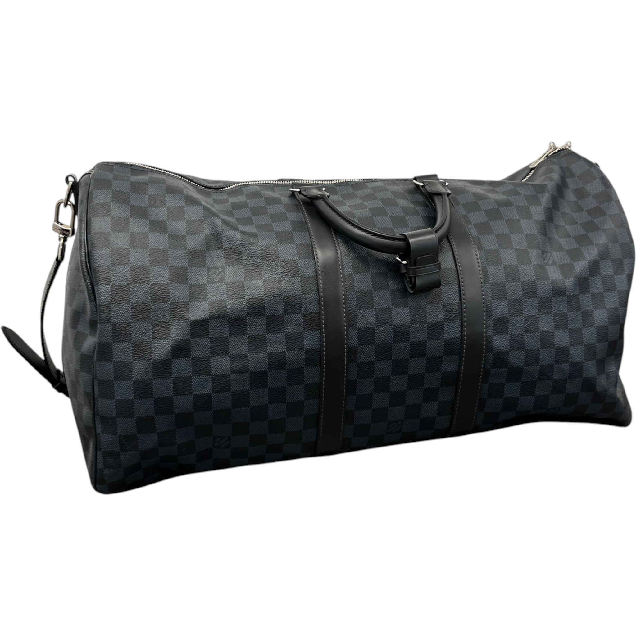 Men's Damier Colbolt Keepall Bandoulière 55 Bag Navy