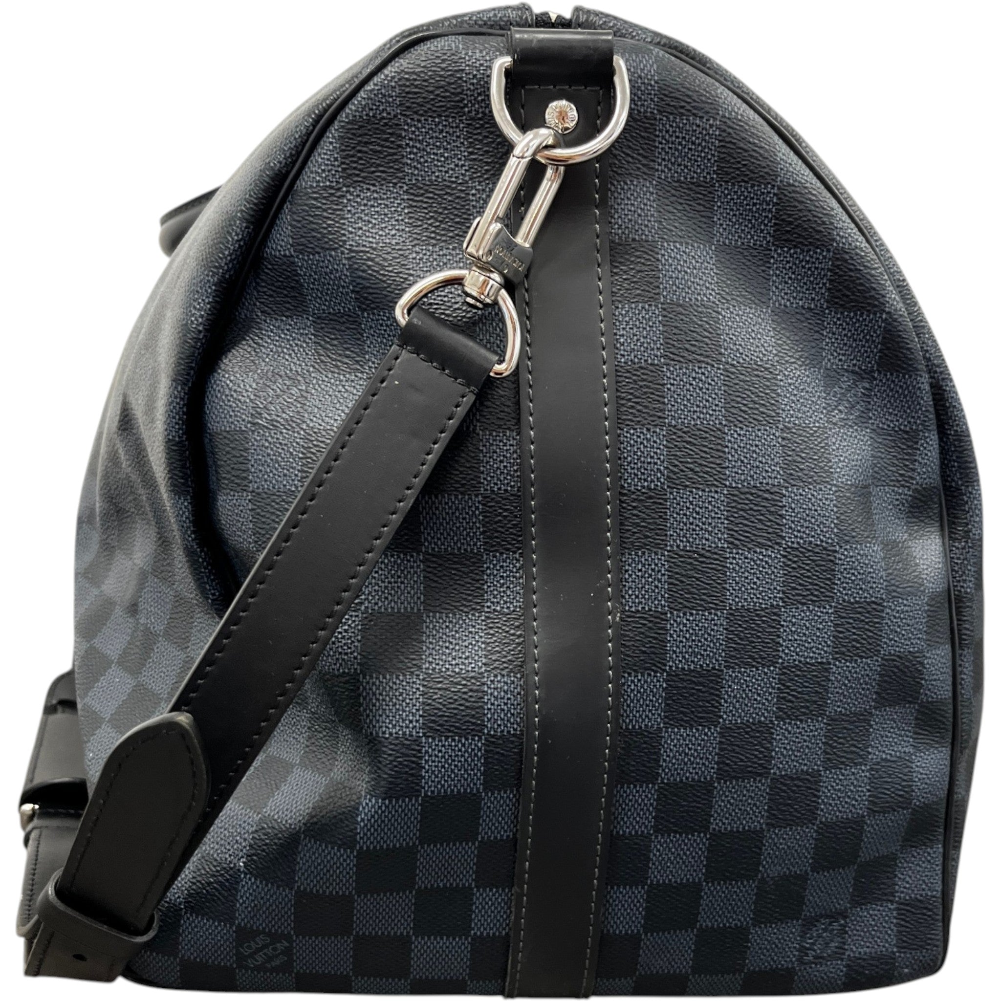Men's Damier Colbolt Keepall Bandoulière 55 Bag Navy