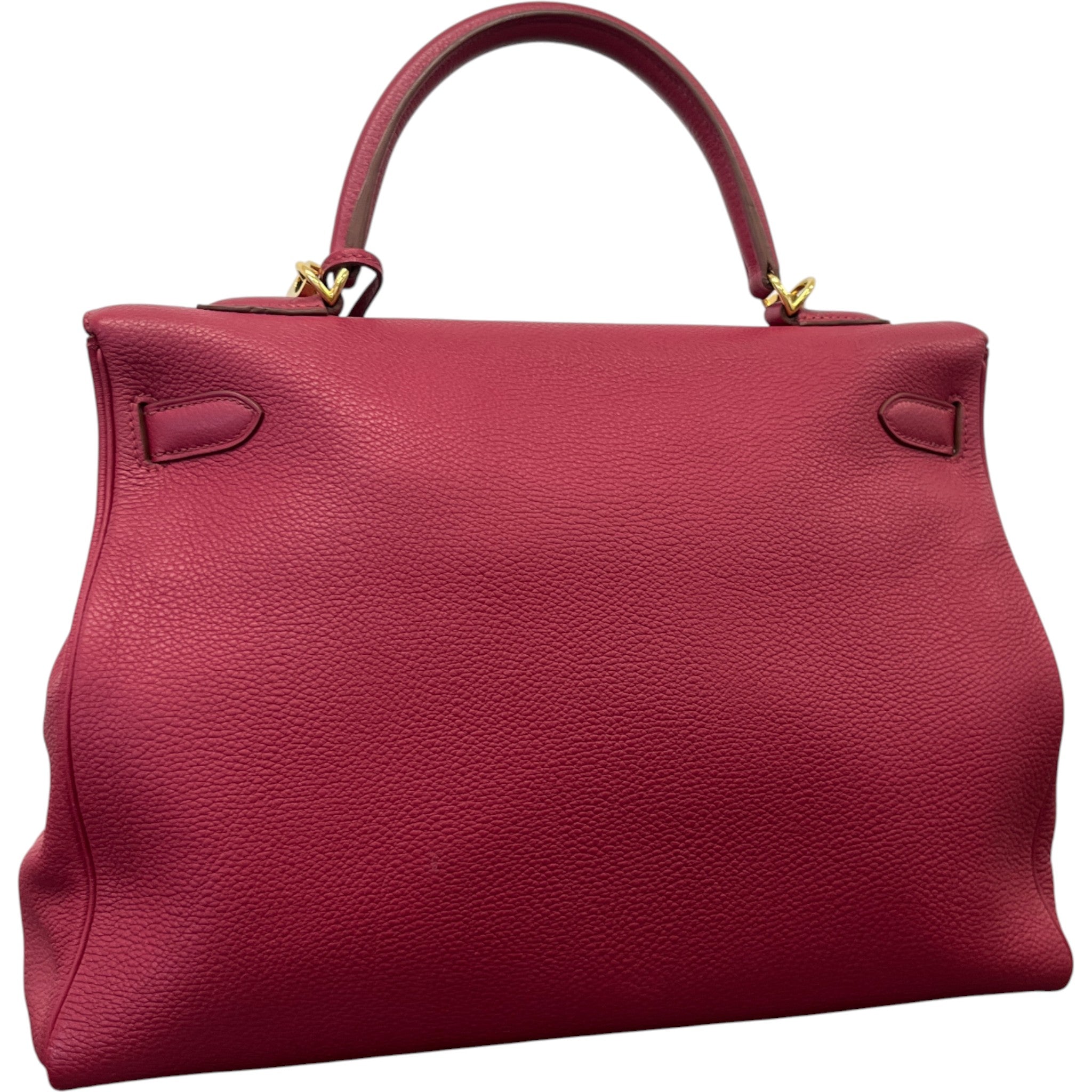 Women's Kelly 35 Clemence Rouge Bag Burgundy