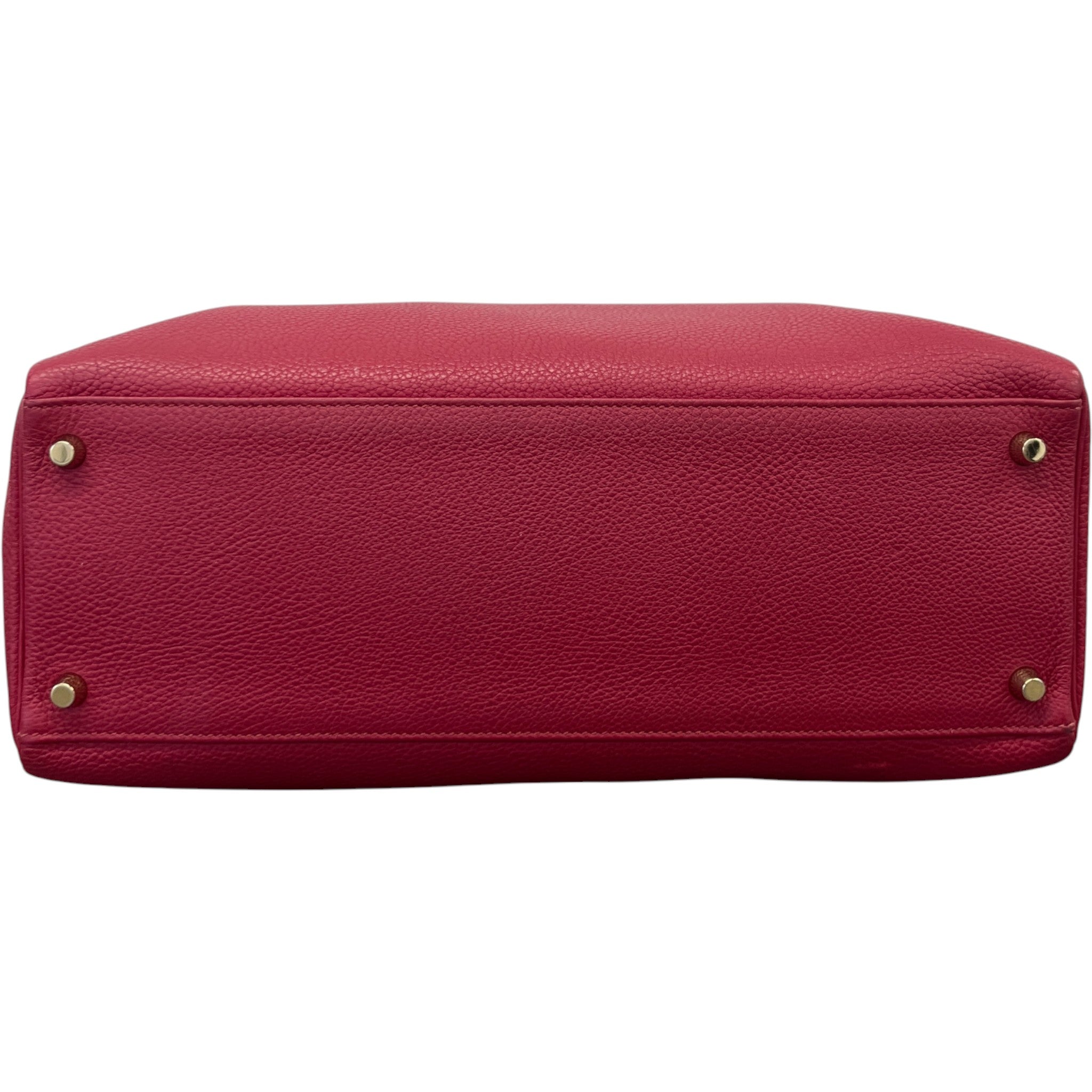 Women's Kelly 35 Clemence Rouge Bag Burgundy