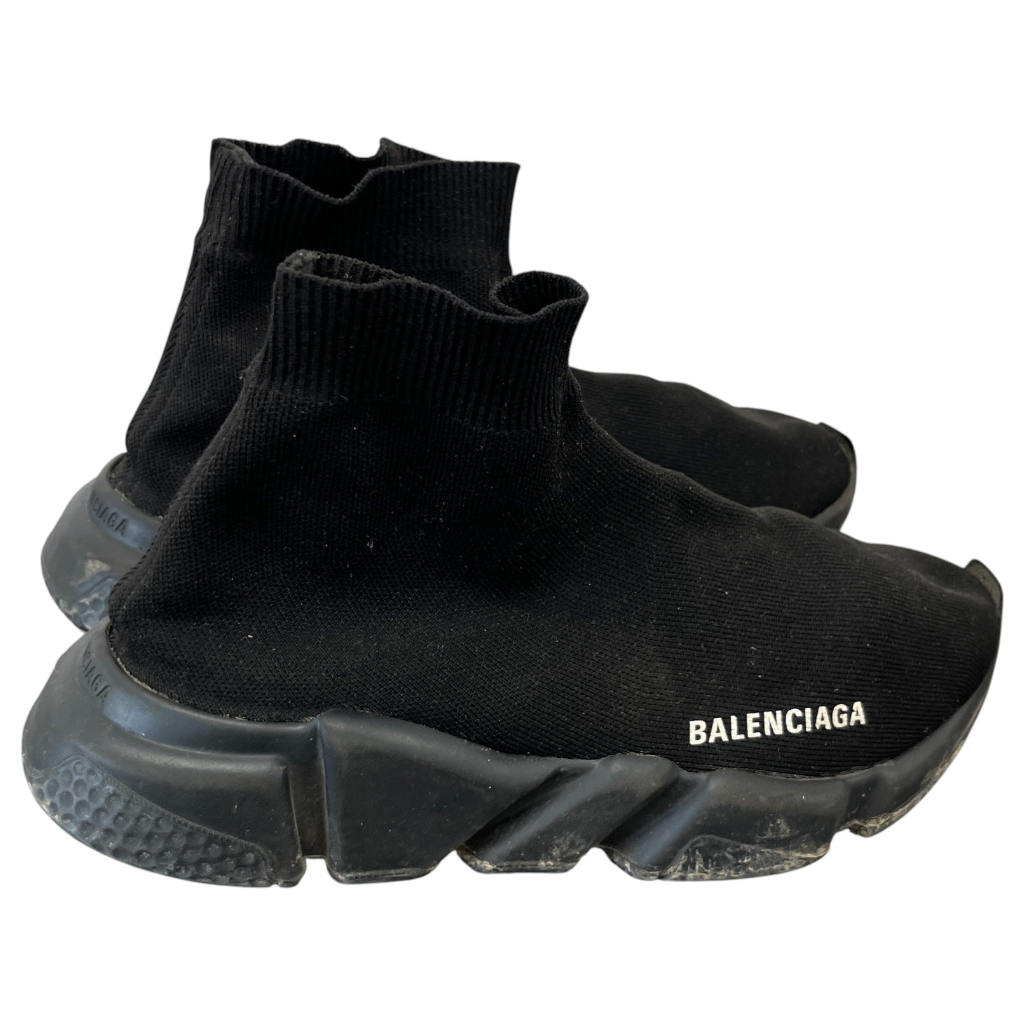 Women's Sock Runners High Trainers Black Size EU 39 / UK 6