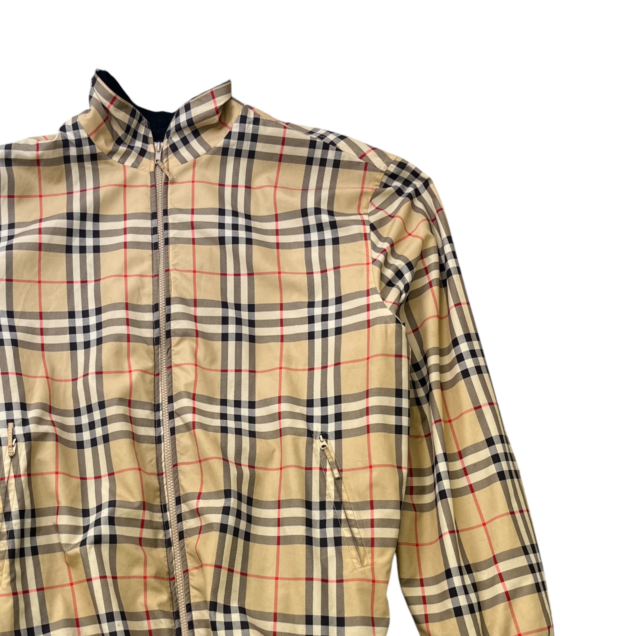 Men's Nova Check Jacket Beige Size XL