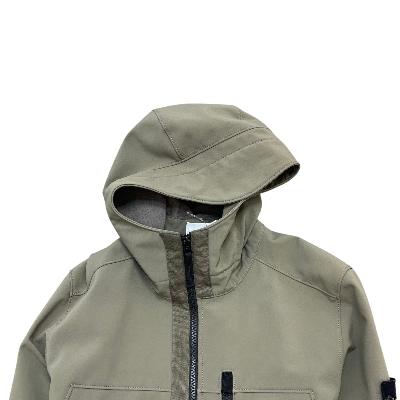 Men's Applique Logo Soft Shell-R Jacket Khaki Size M