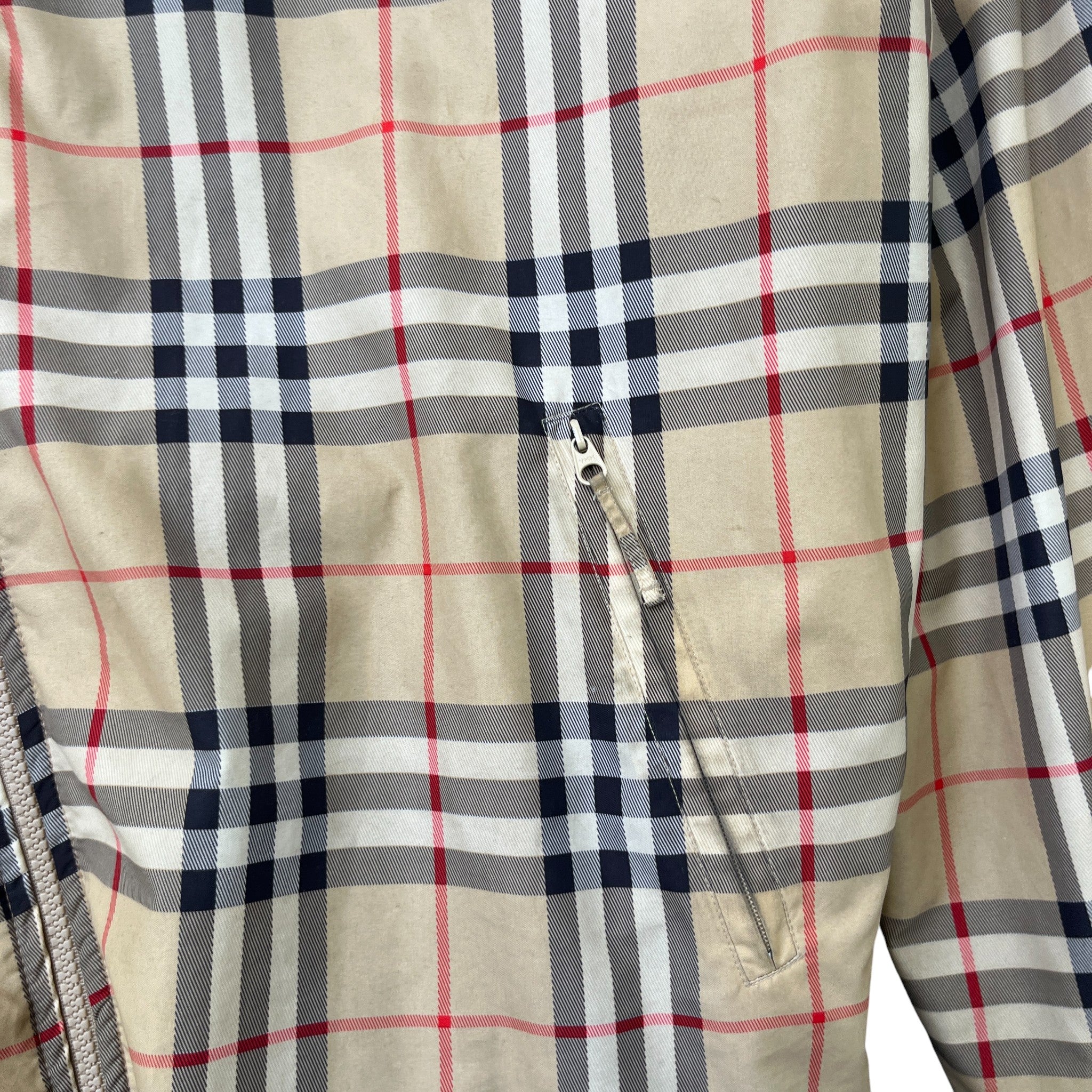 Men's Nova Check Jacket Beige Size XL