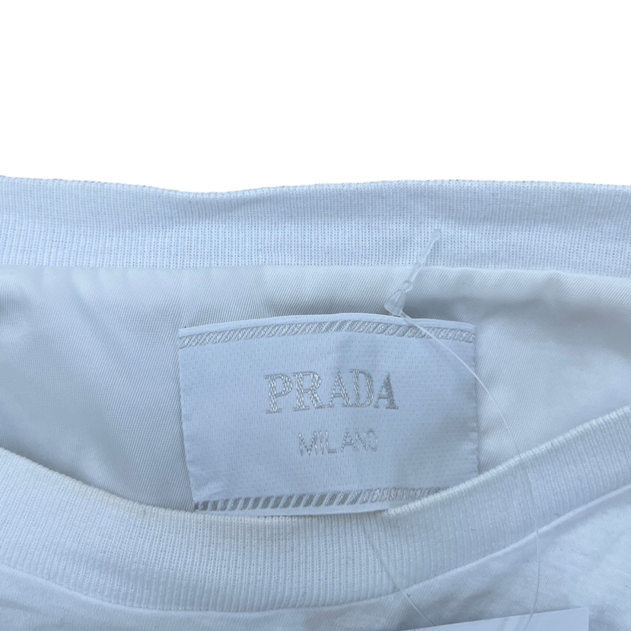 Men's Plaque Logo T-Shirt White Size XL