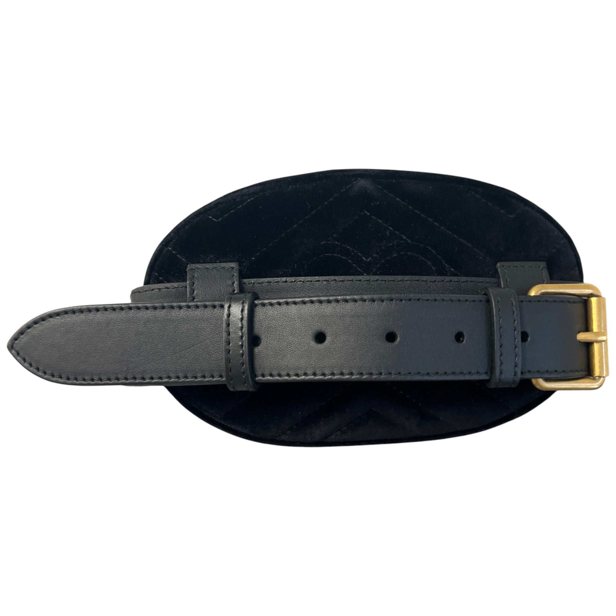Women's Gg Marmont Velvet Belt Bag Black