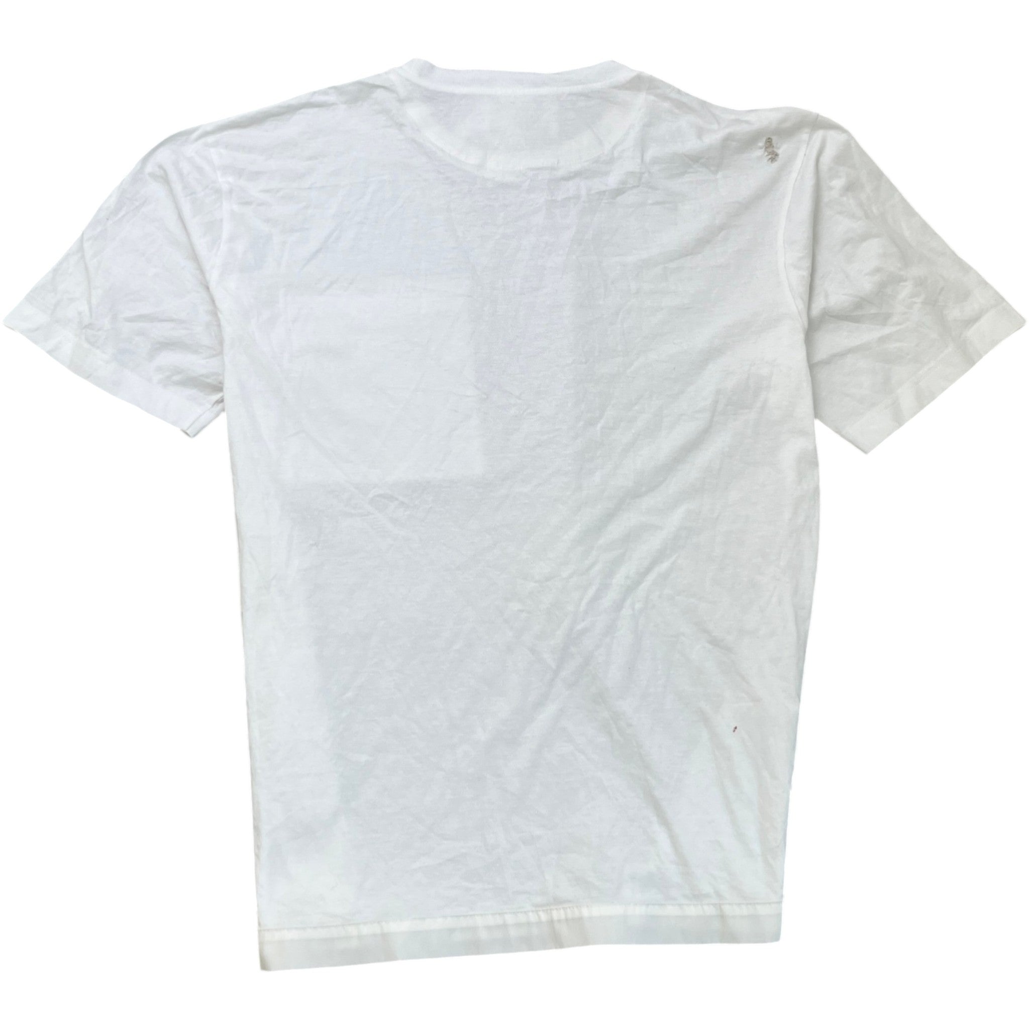 Men's Plaque Logo T-Shirt White Size XL