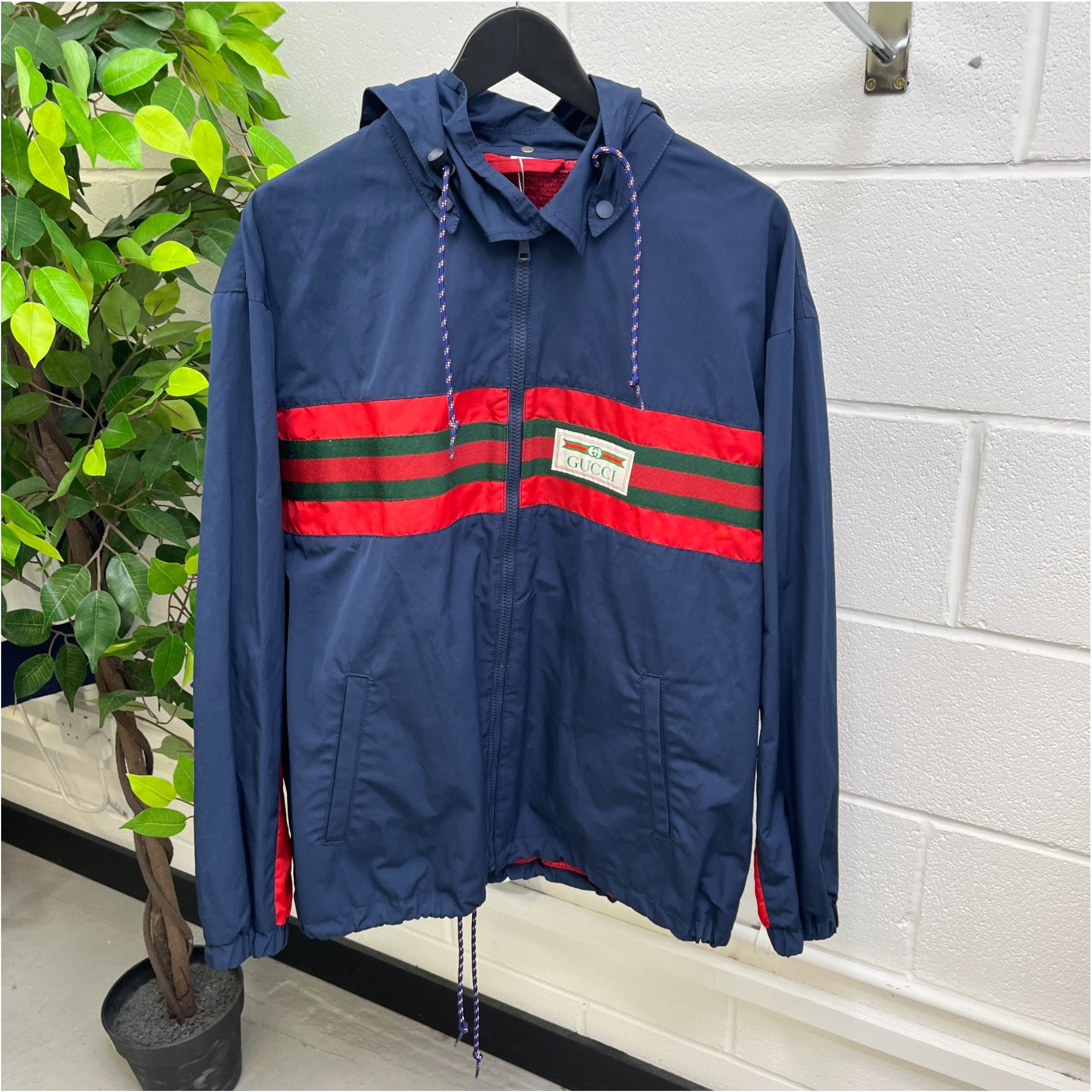 Men's Web Logo Jacket Navy Size IT 48 / M