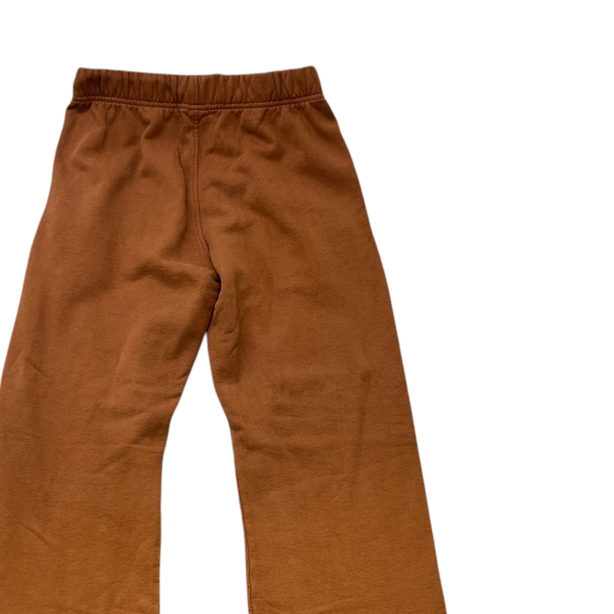 Men's Faded Logo Print Joggers Burnt Orange Size M