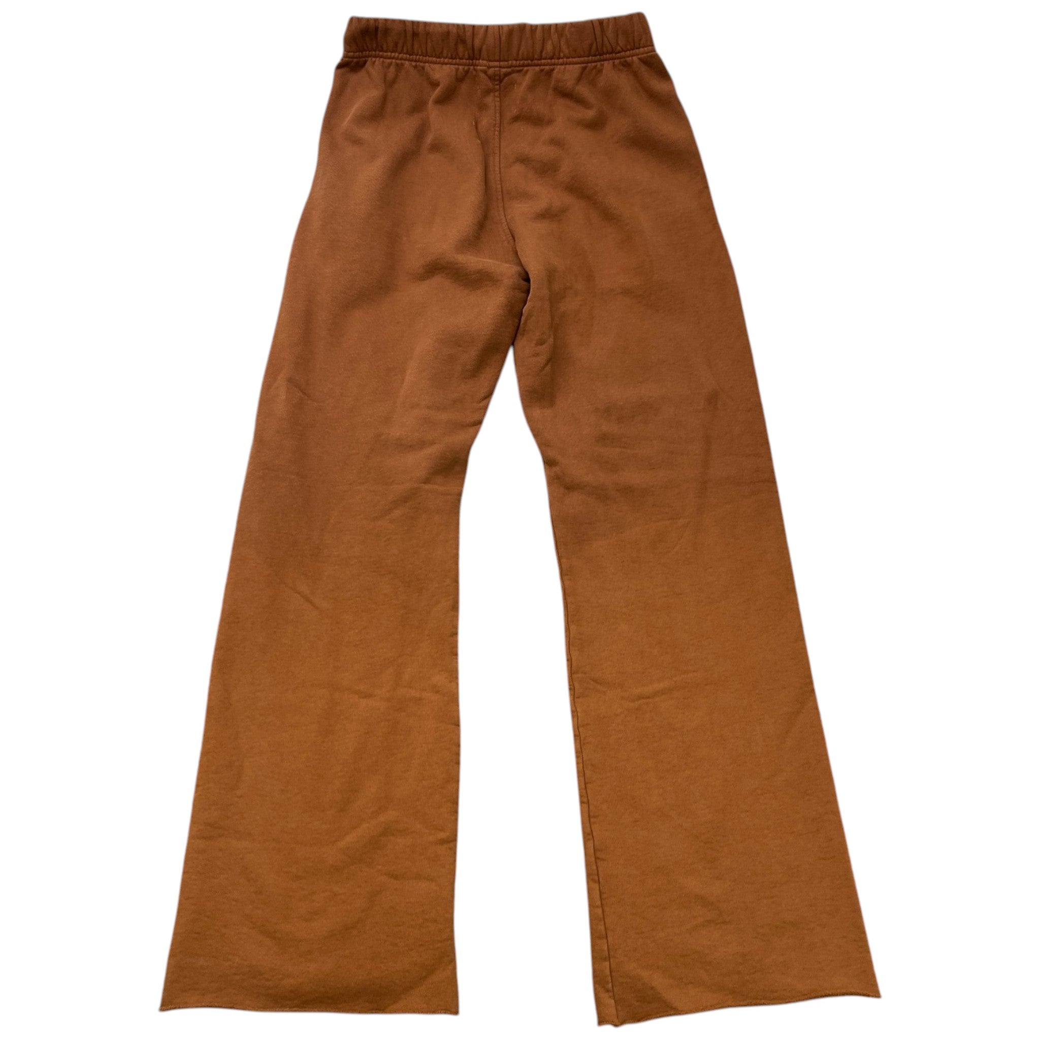 Men's Faded Logo Print Joggers Burnt Orange Size M