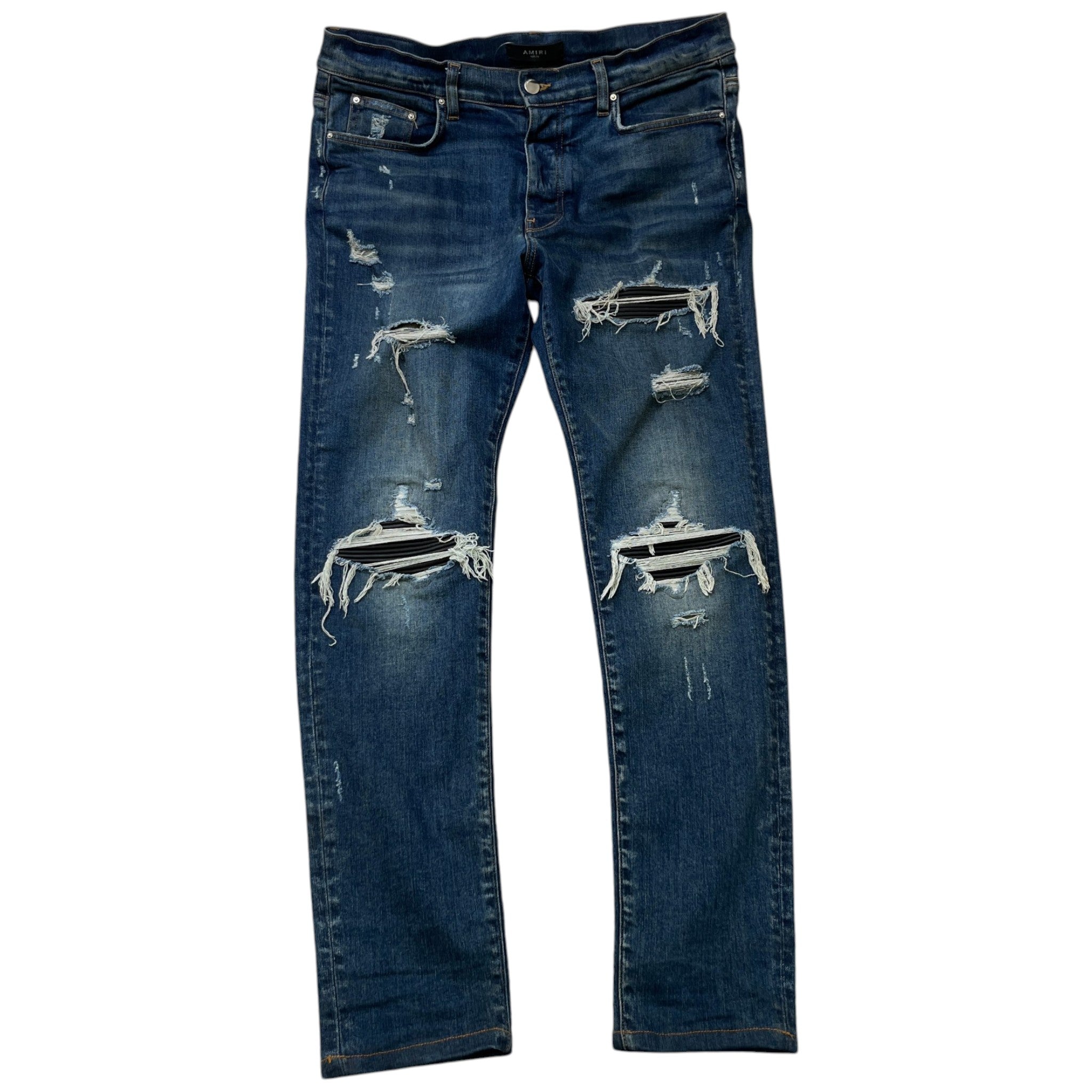 Men's Mx1 Distressed Jeans Blue Size Waist 36"