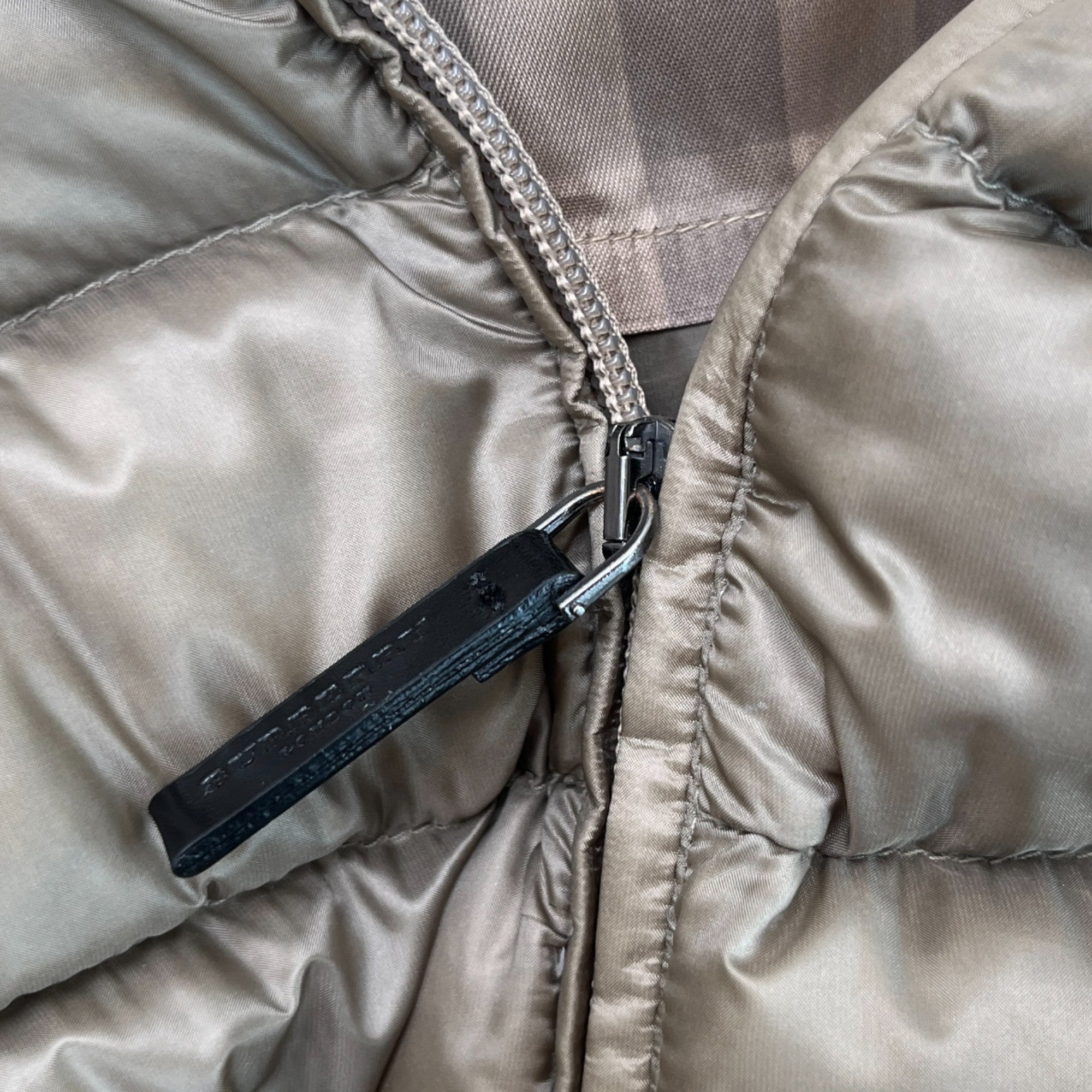 Women's Belted Down Jacket Beige Size XL