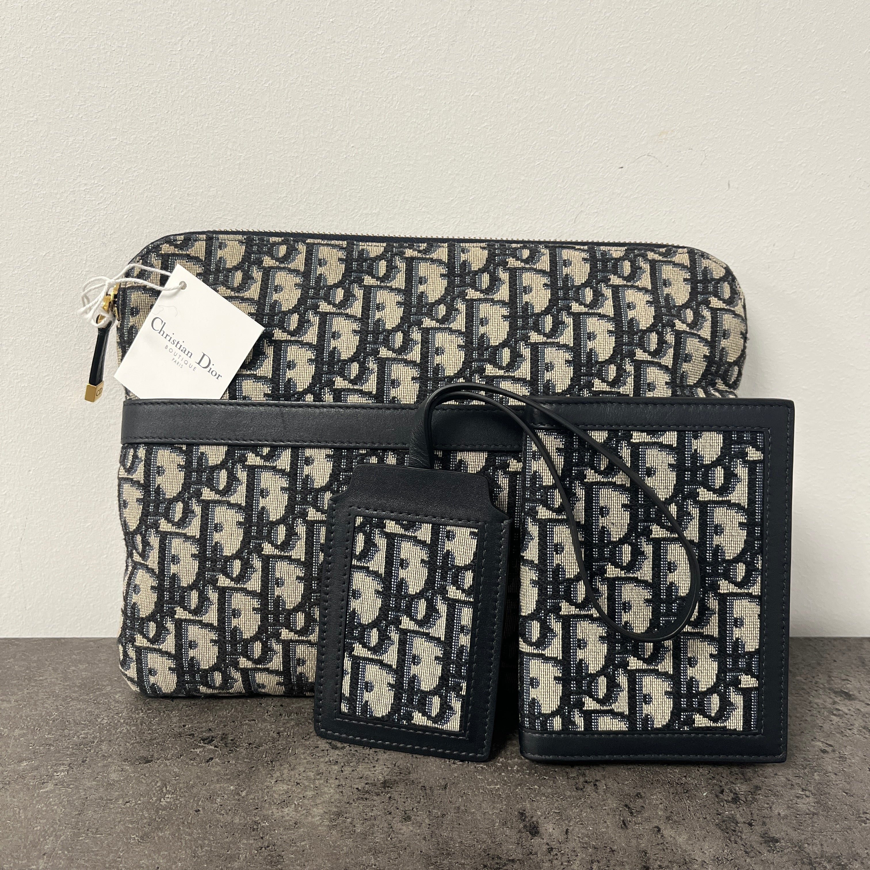 Men's Oblique Travel Kit Bag Navy