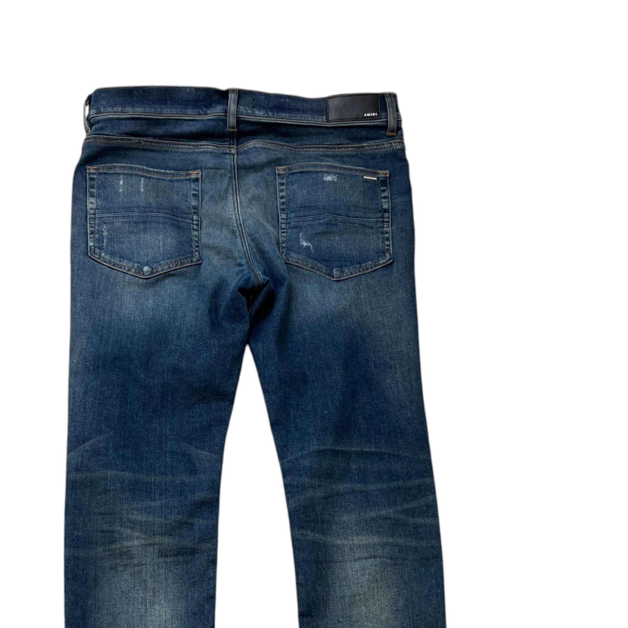Men's Mx1 Distressed Jeans Blue Size Waist 36"