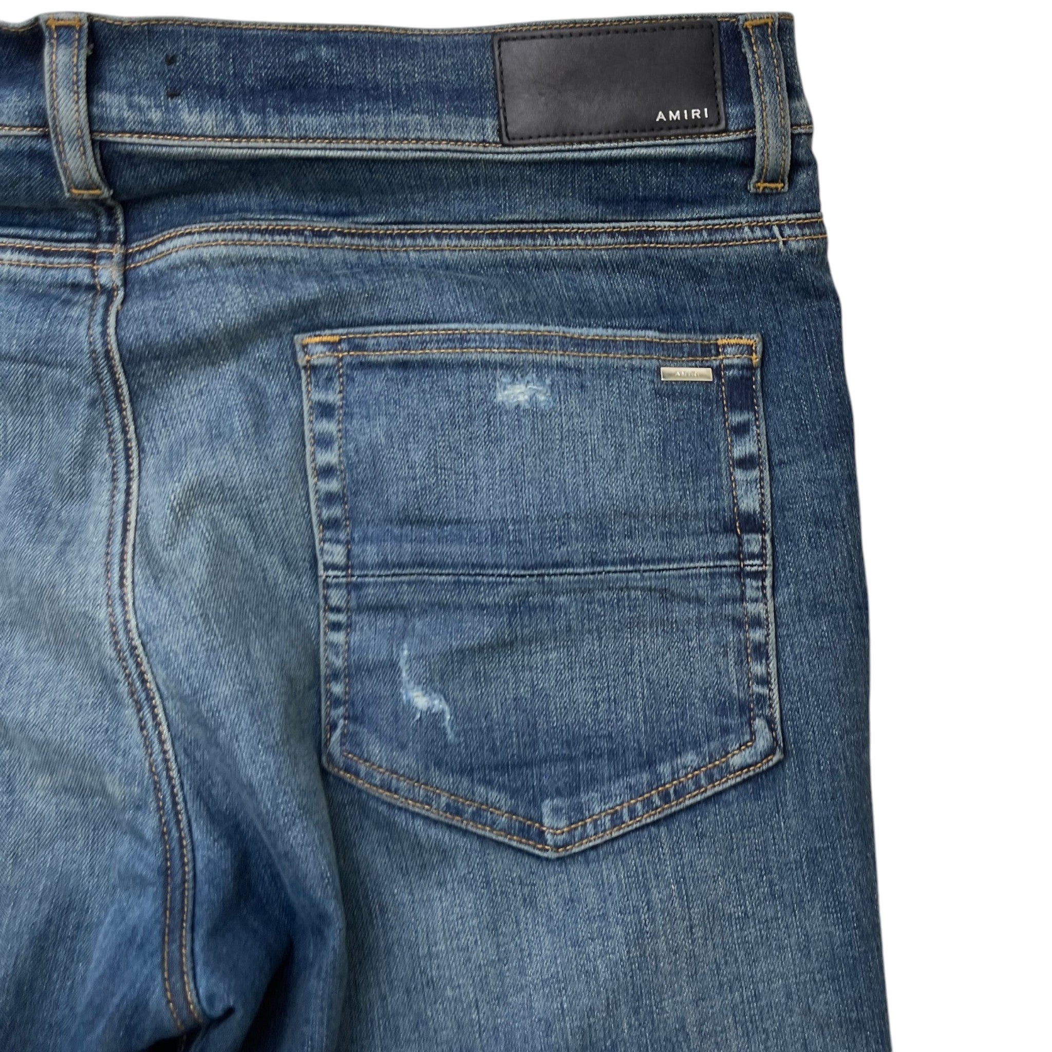 Men's Mx1 Distressed Jeans Blue Size Waist 36"