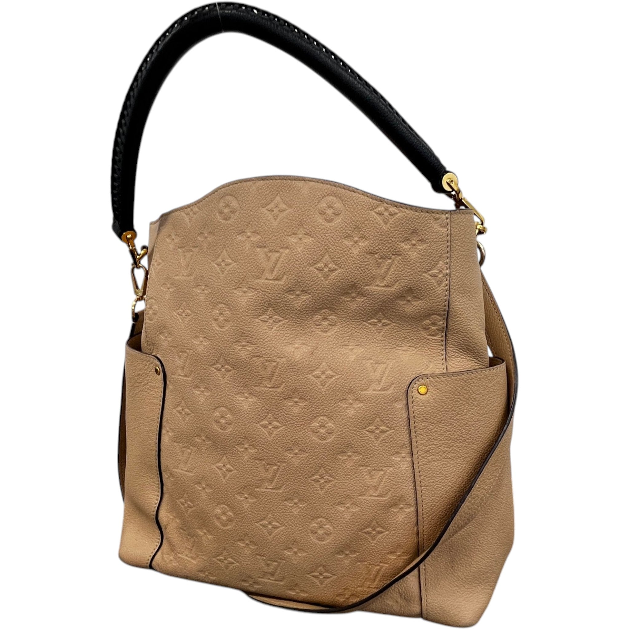 Women's Bagatelle Monogram Empreinte Hobo Bag Beige