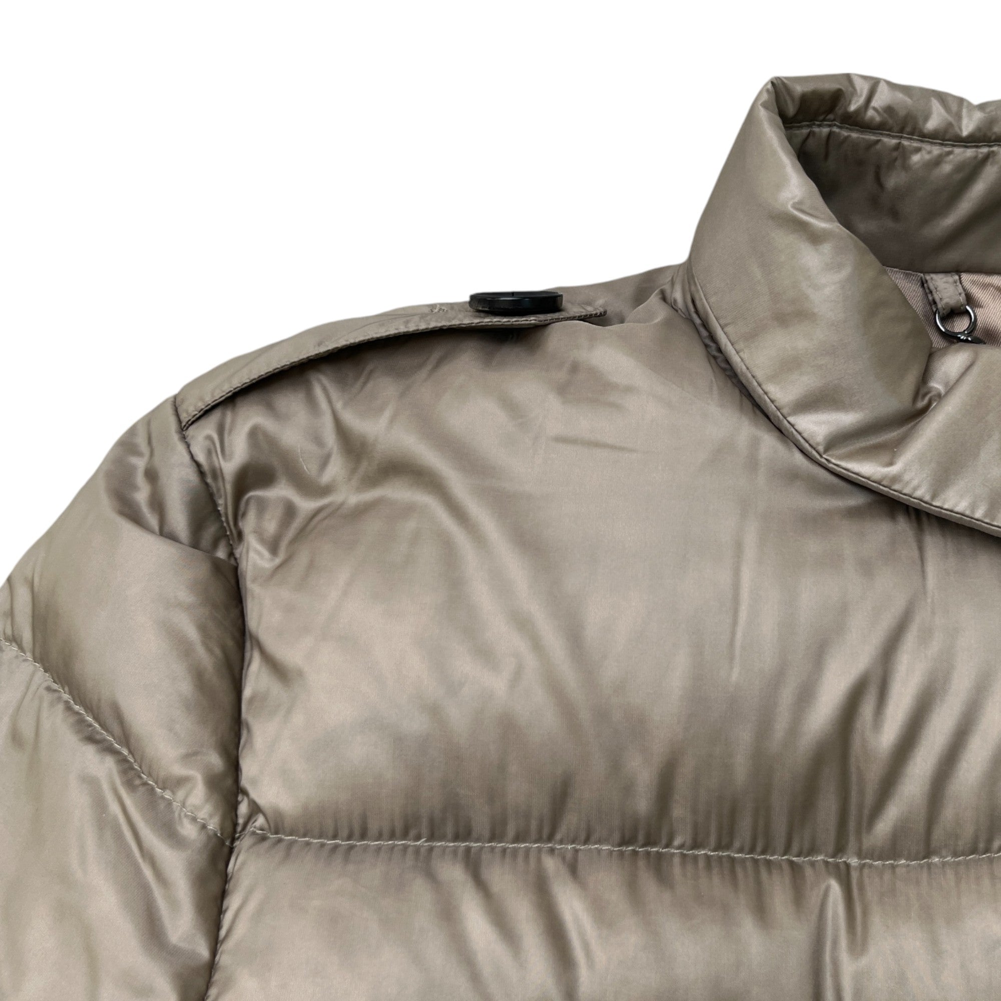 Women's Belted Down Jacket Beige Size XL