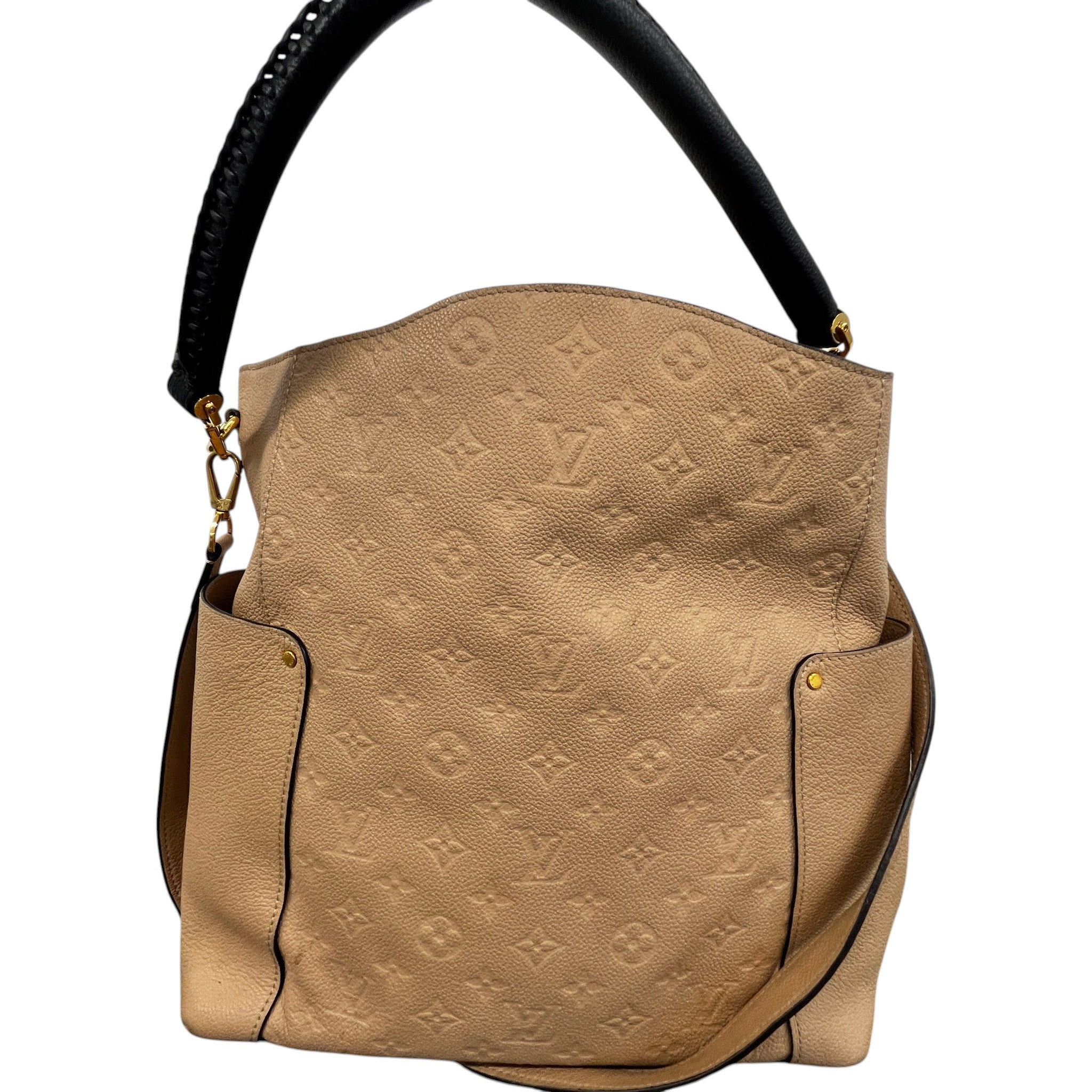 Women's Bagatelle Monogram Empreinte Hobo Bag Beige