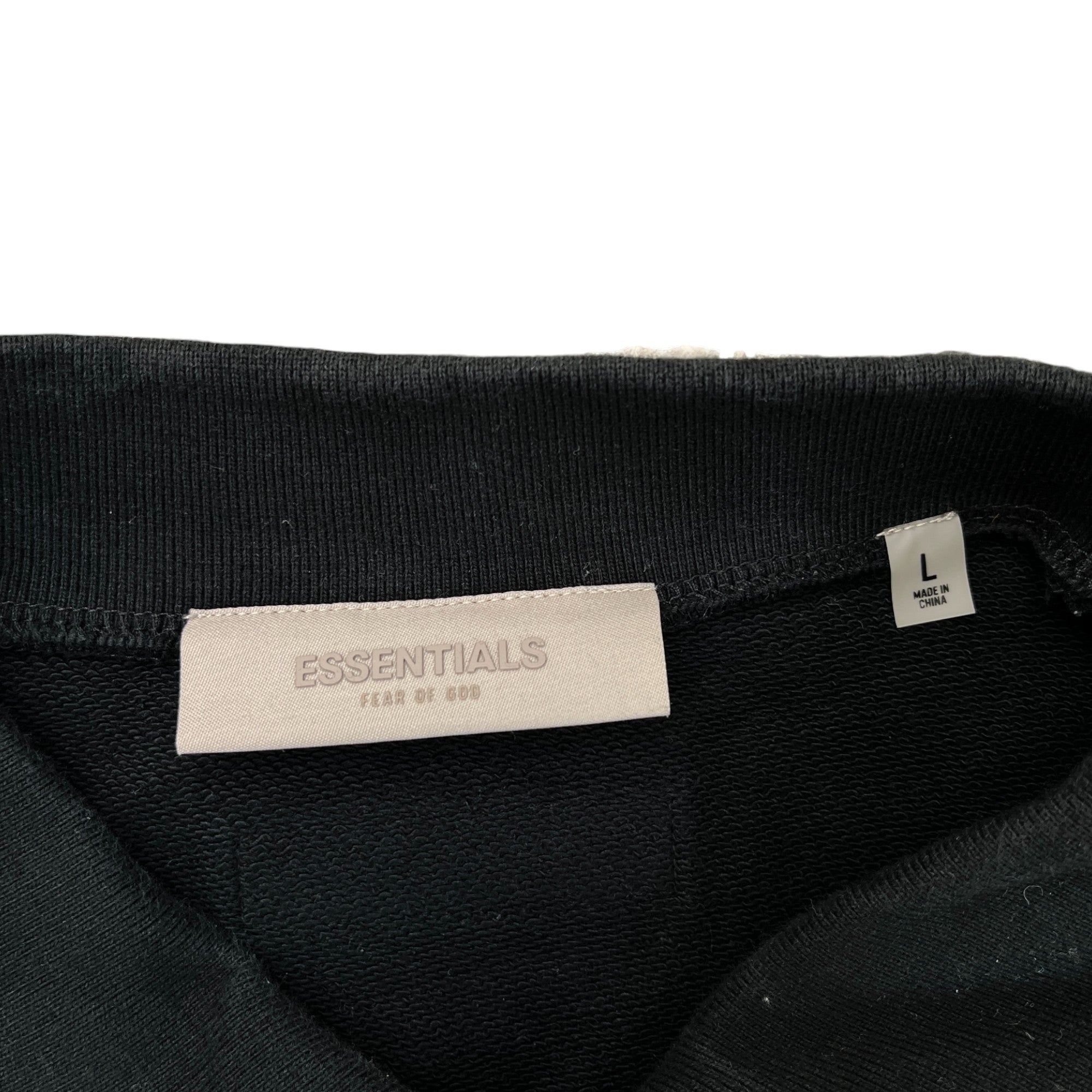 Men's Rubber Logo Polo Shirt Black Size L