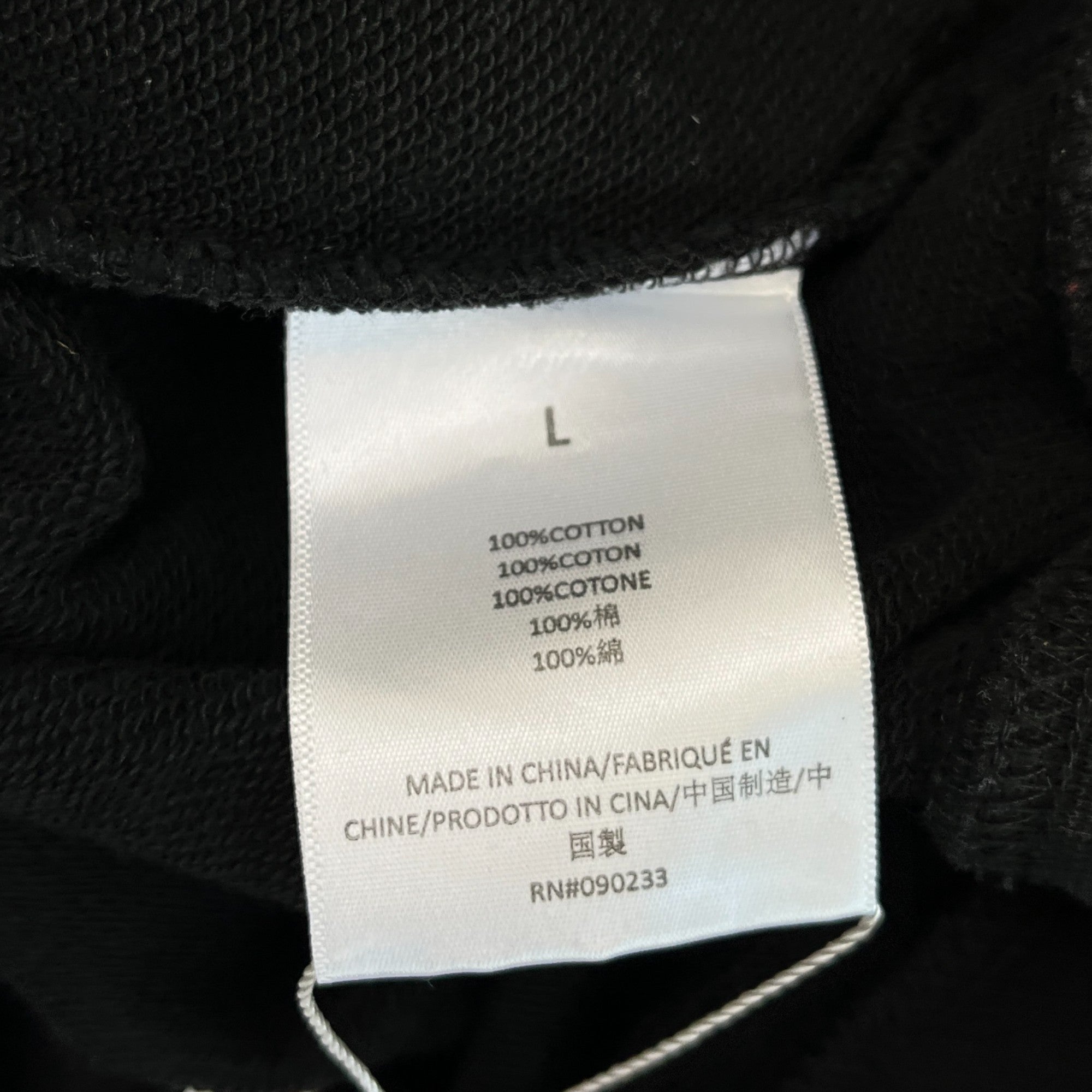 Men's Rubber Logo Polo Shirt Black Size L