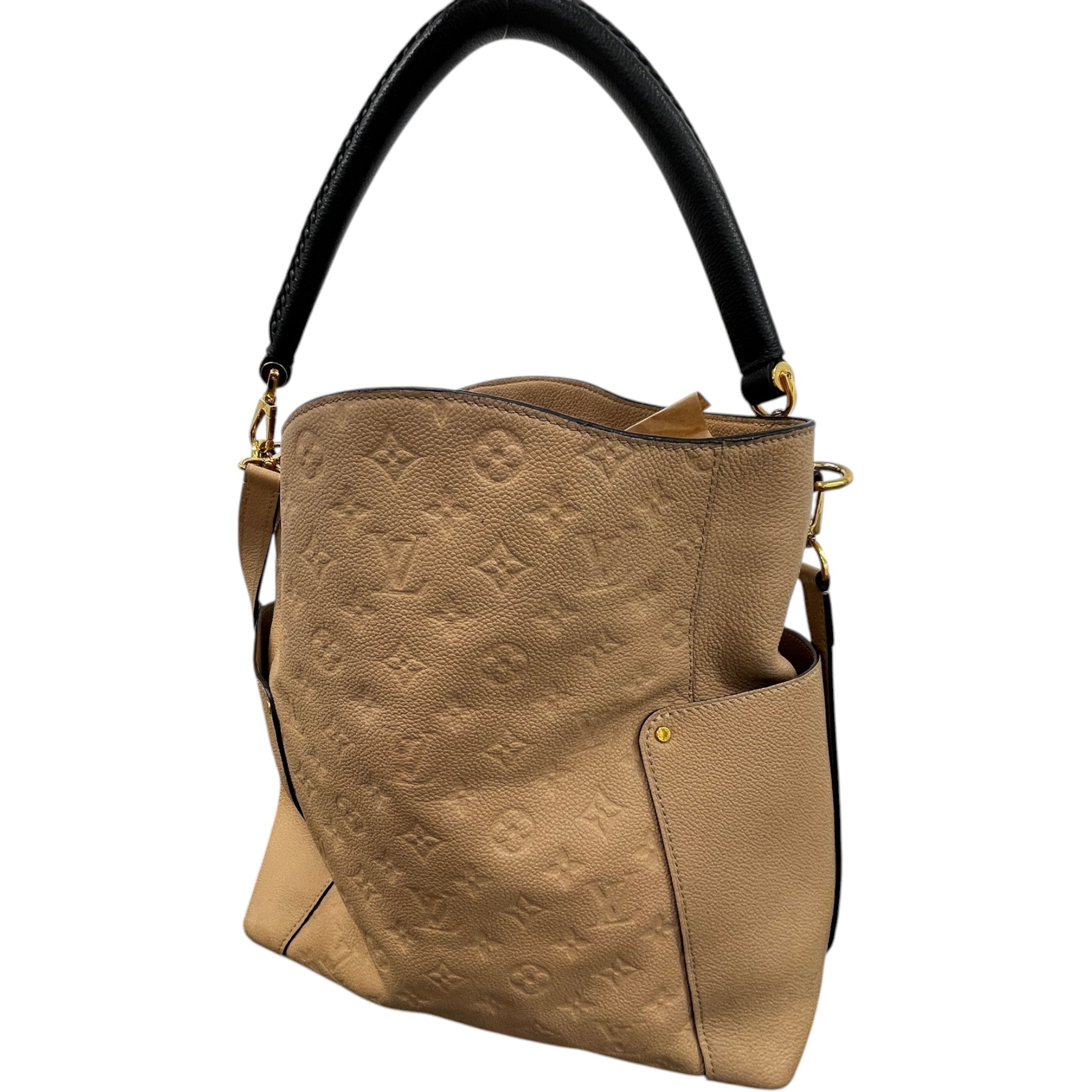 Women's Bagatelle Monogram Empreinte Hobo Bag Beige