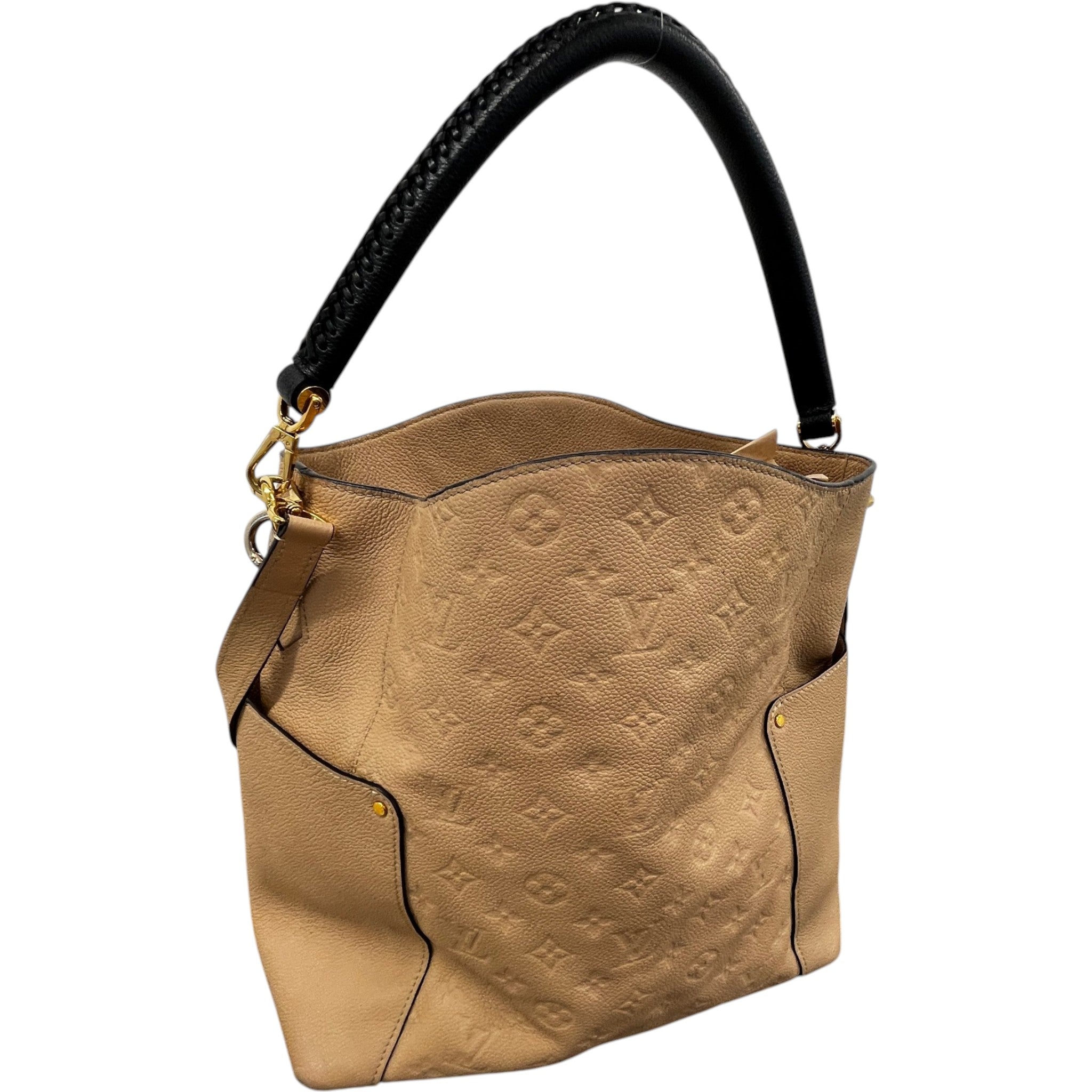 Women's Bagatelle Monogram Empreinte Hobo Bag Beige