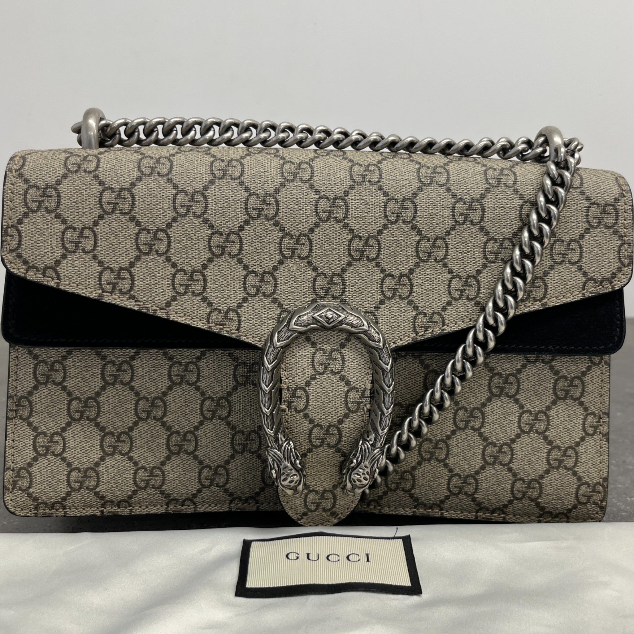 Women's Gg Supreme Dionysus Handbag Black