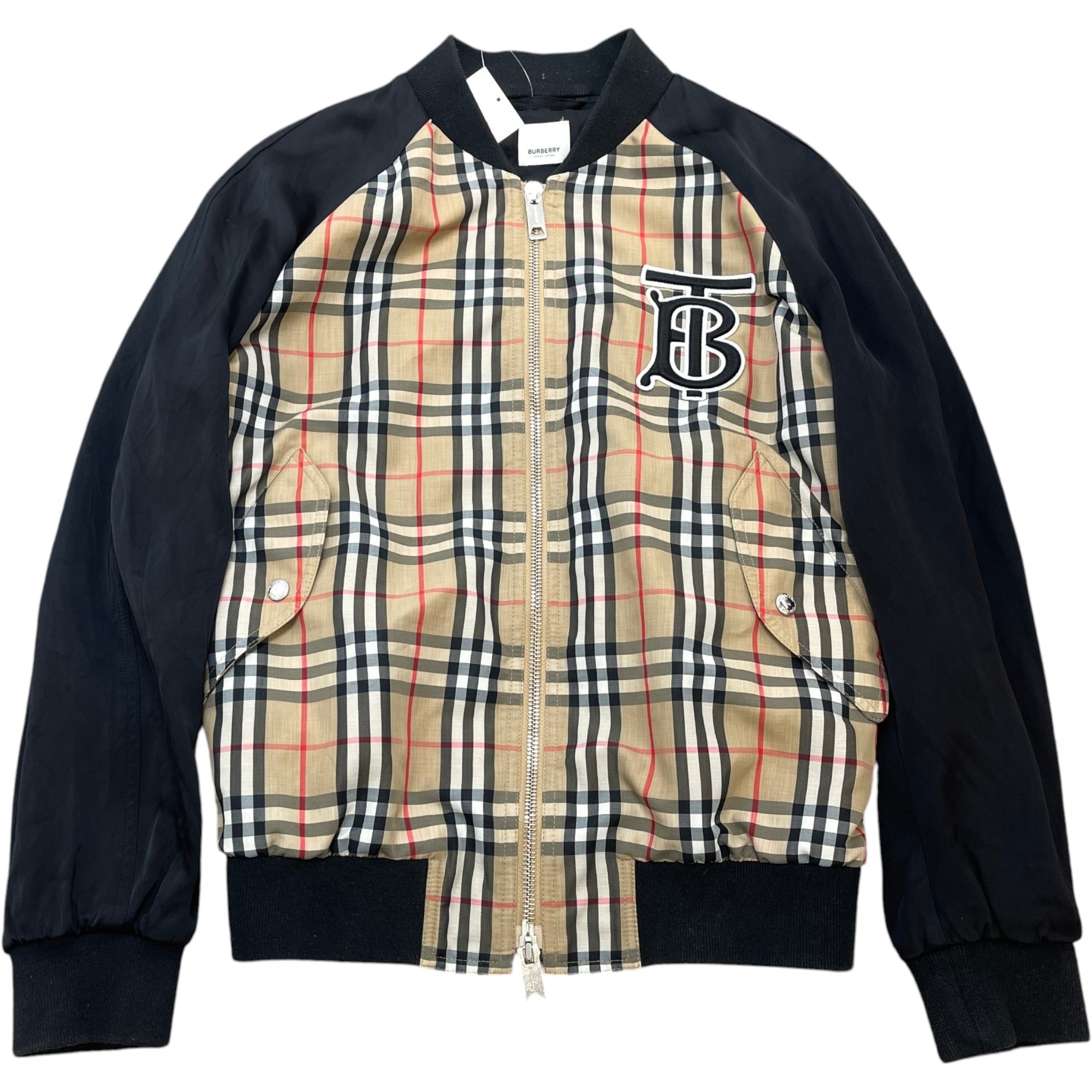 Men's Nova Check Bomber Jacket Beige Size IT 52 / XL