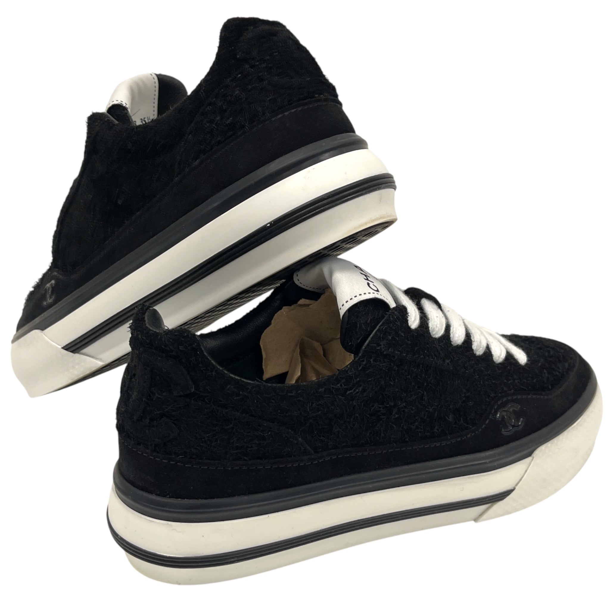 Women's Interlocking Cc Low Trainers Black Size EU 35.5 / UK 2.5