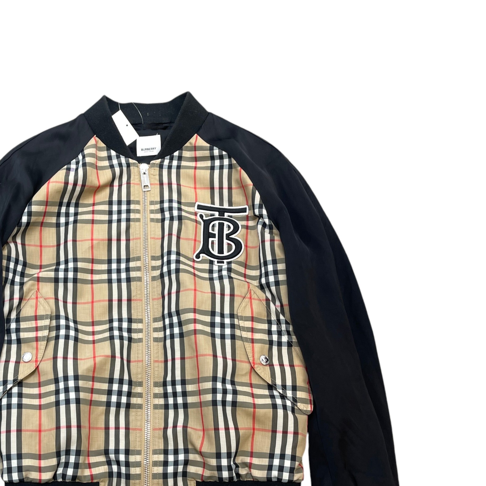 Men's Nova Check Bomber Jacket Beige Size IT 52 / XL