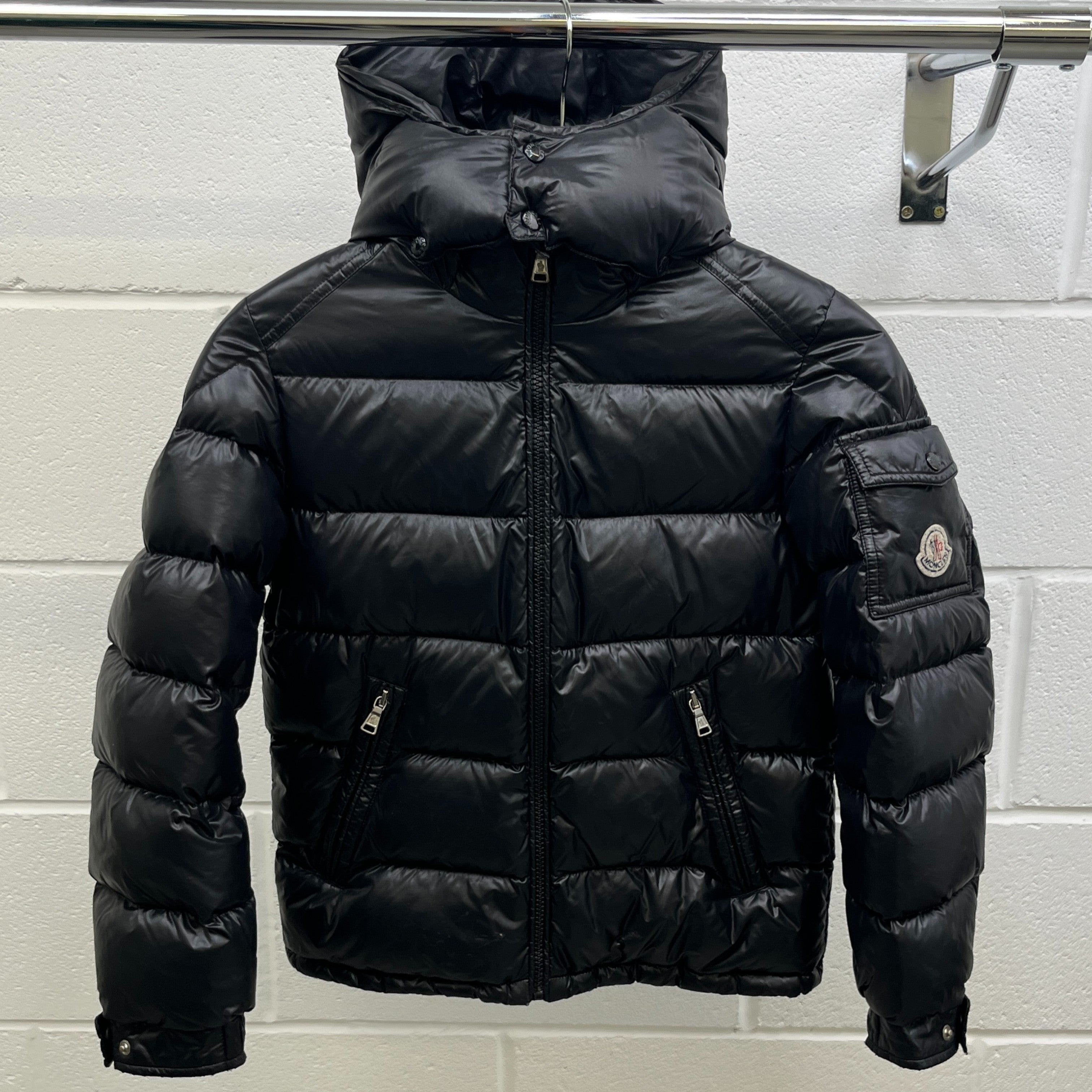 Men's New Maya Boys Age 10 Down Jacket Black Size XXS