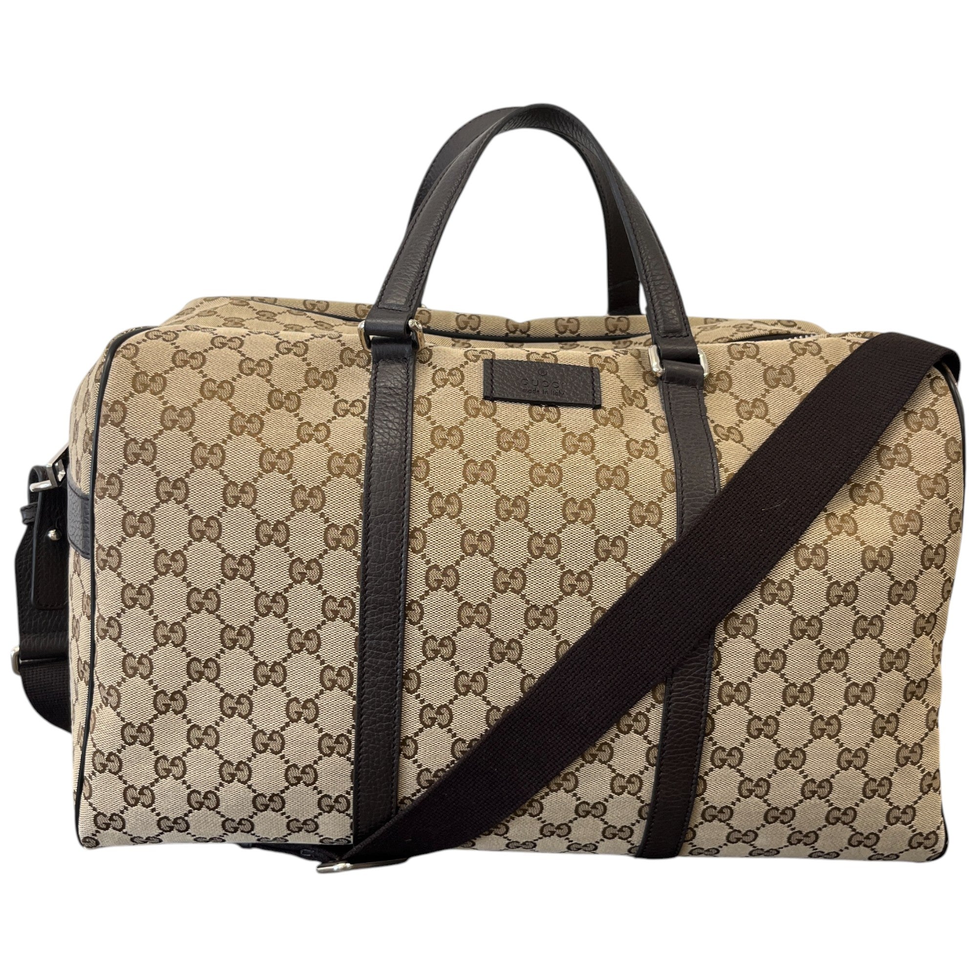 Gg Boston Duffle Bag Beige