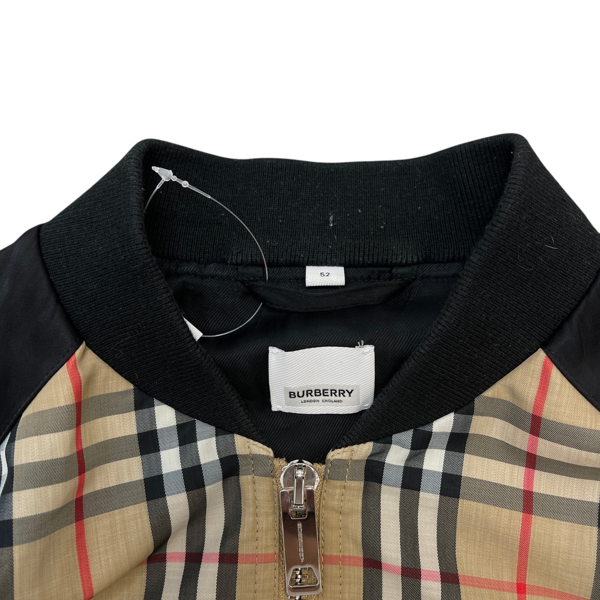 Men's Nova Check Bomber Jacket Beige Size IT 52 / XL
