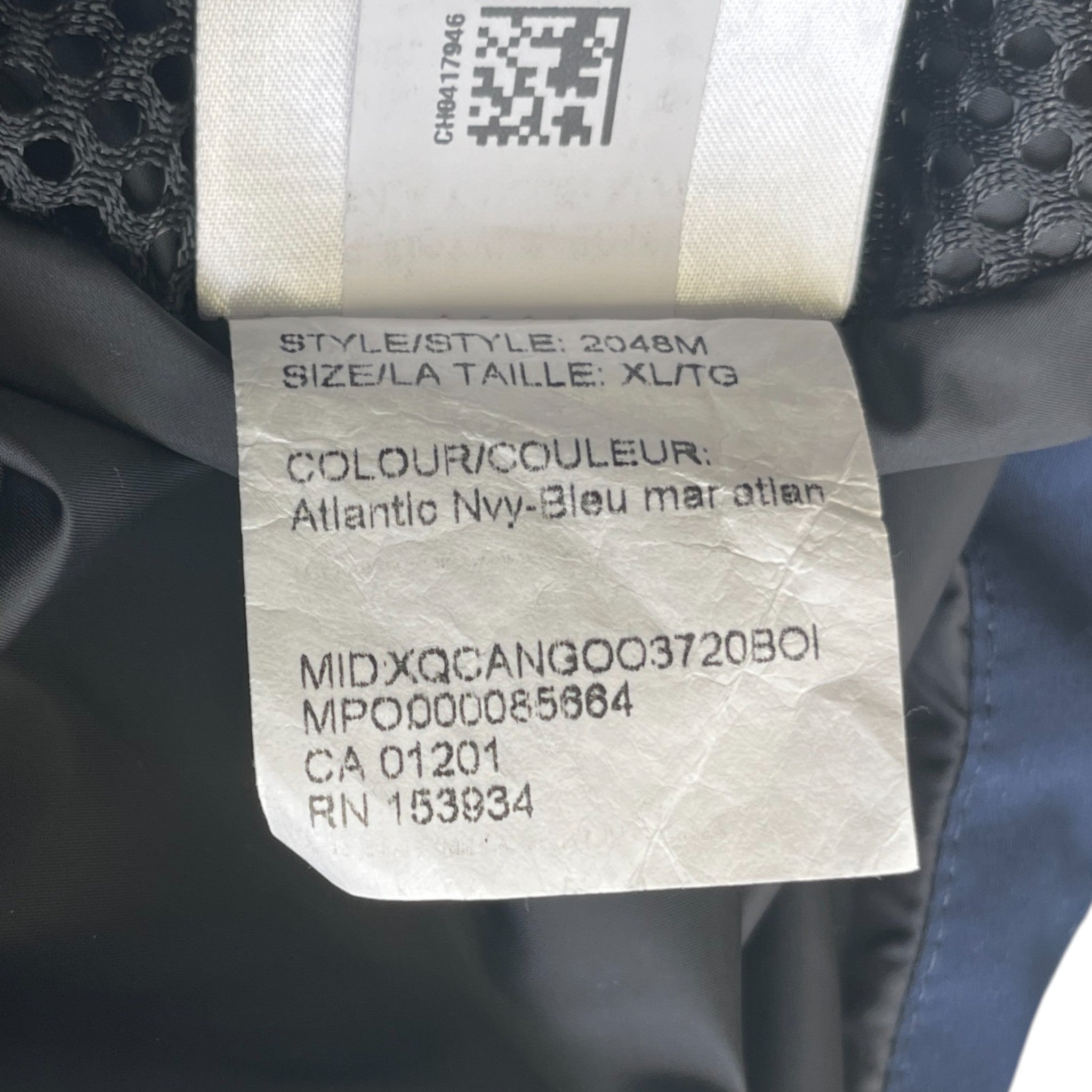 Men's Wyndham Down Jacket Blue Size XL