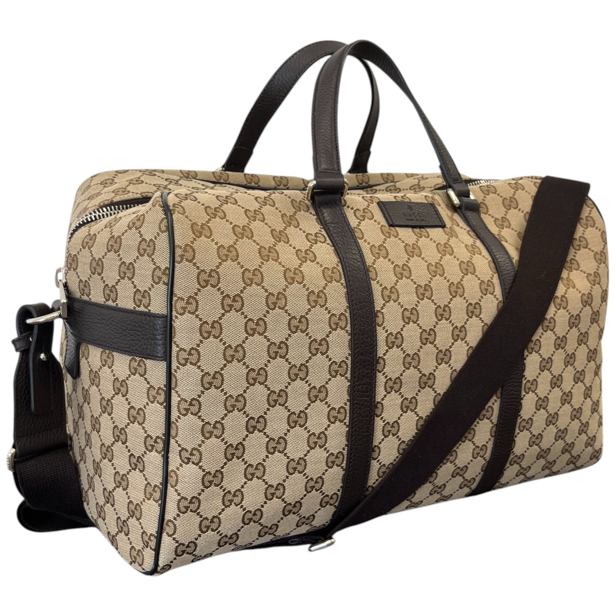 Gg Boston Duffle Bag Beige
