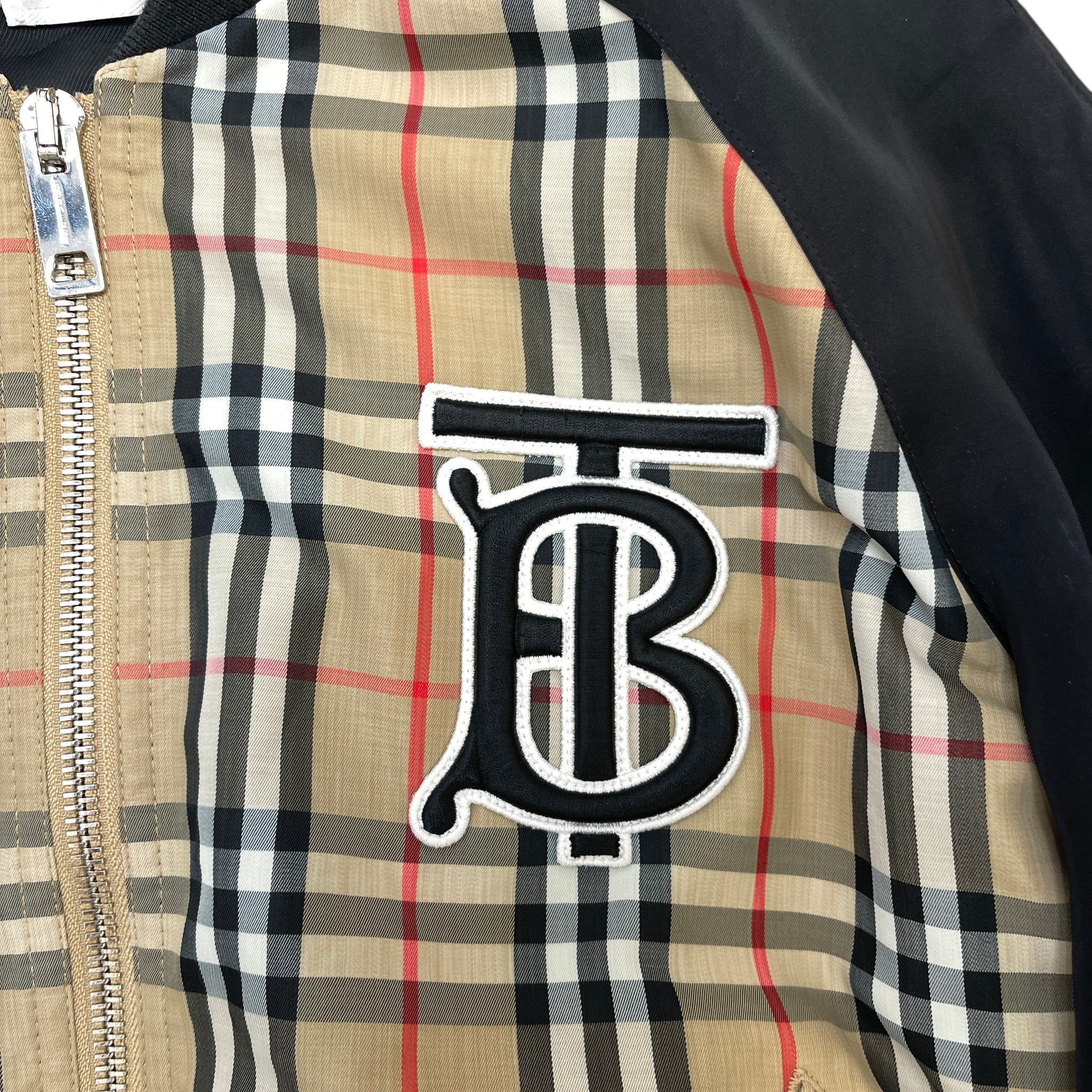 Men's Nova Check Bomber Jacket Beige Size IT 52 / XL
