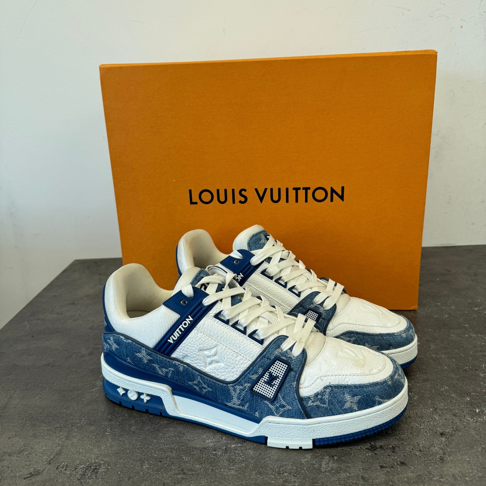 Men's Lv Low Trainers Blue Size EU 42 / UK 8