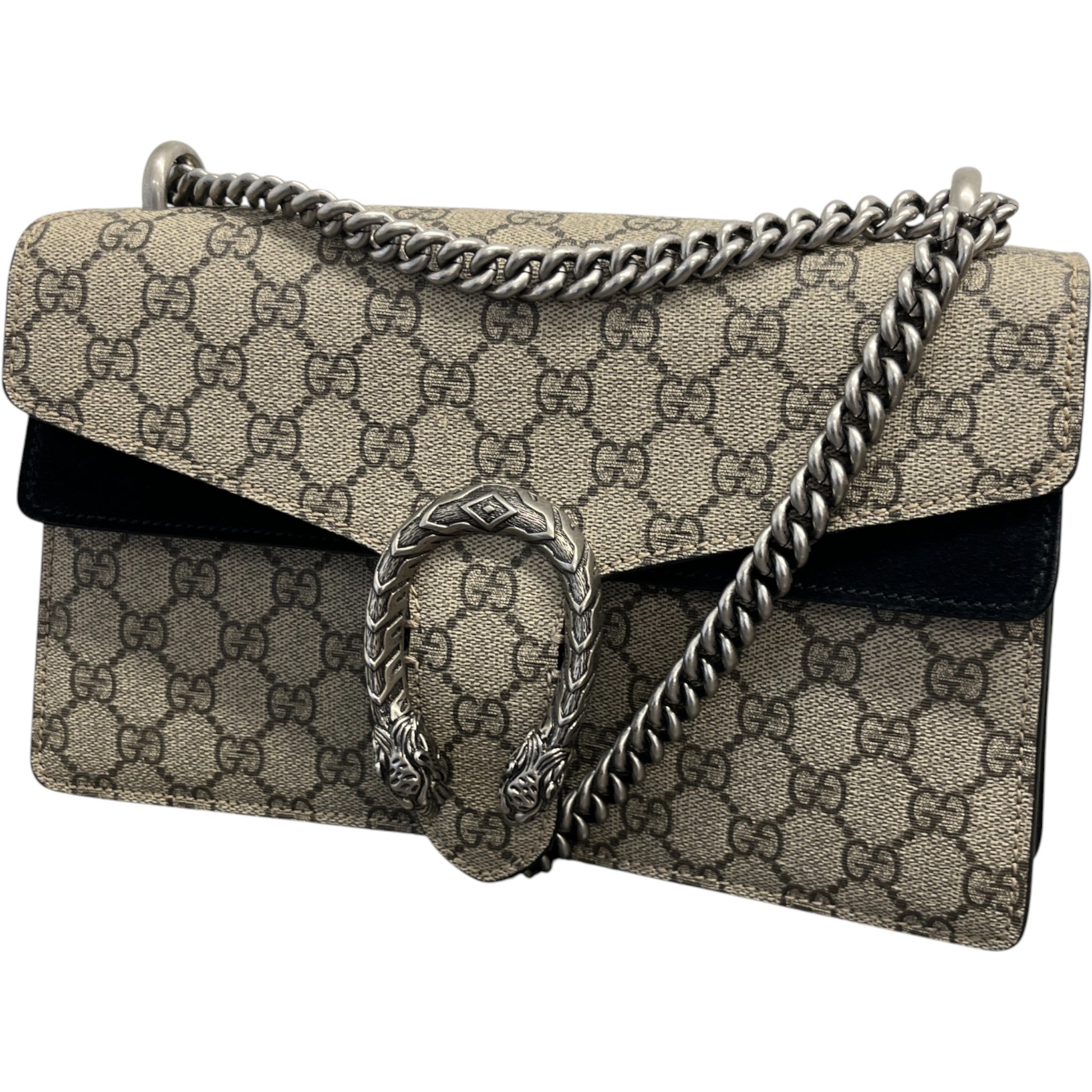 Women's Gg Supreme Dionysus Handbag Black