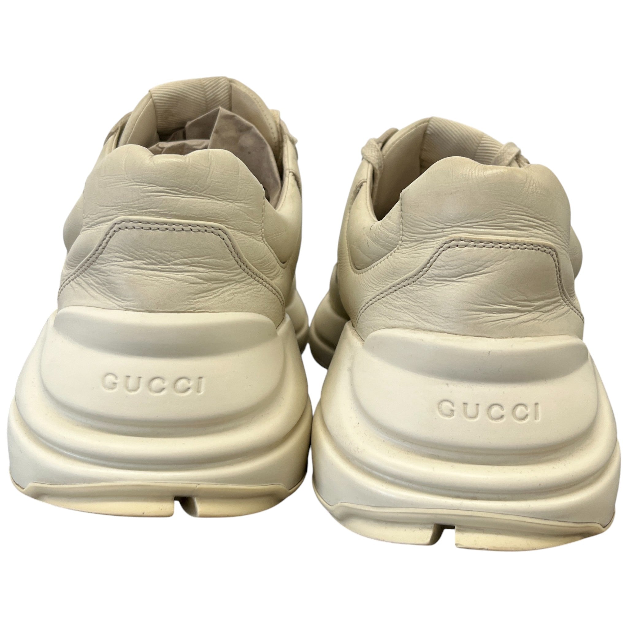 Men's Rhyton Stripe Low Trainers Beige Size EU 44.5 / UK 10.5