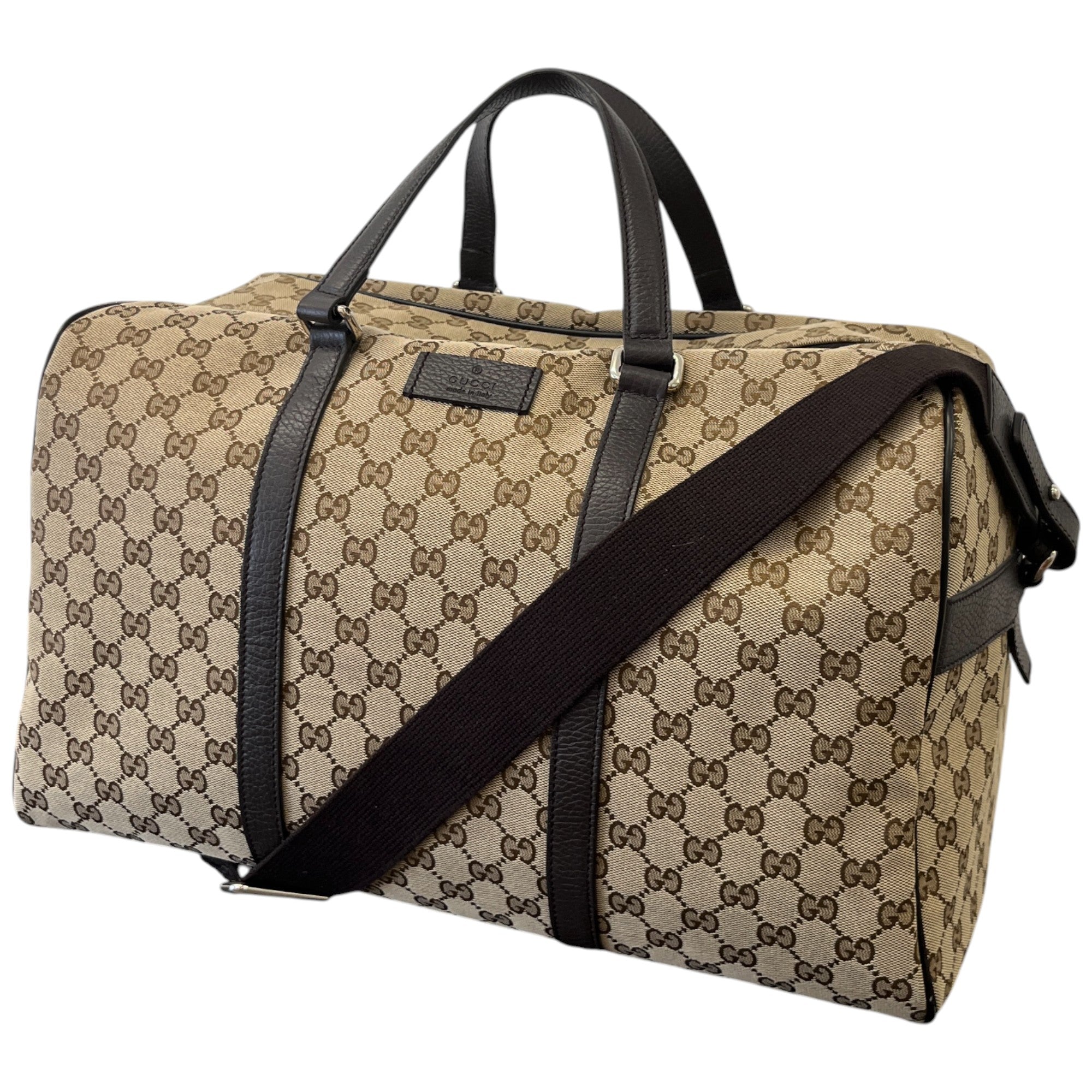 Gg Boston Duffle Bag Beige