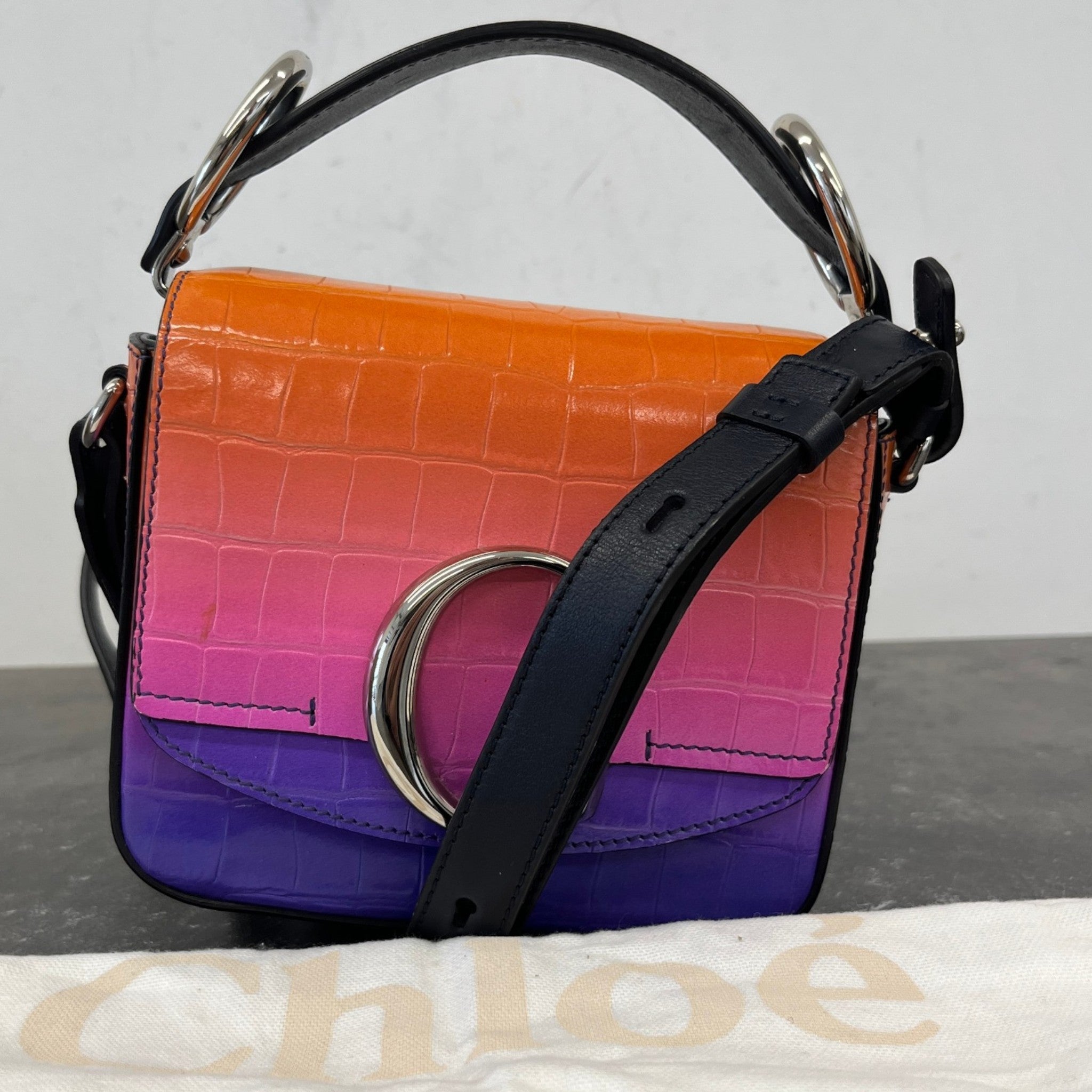 Women's Mini Top Handle Handbag Orange