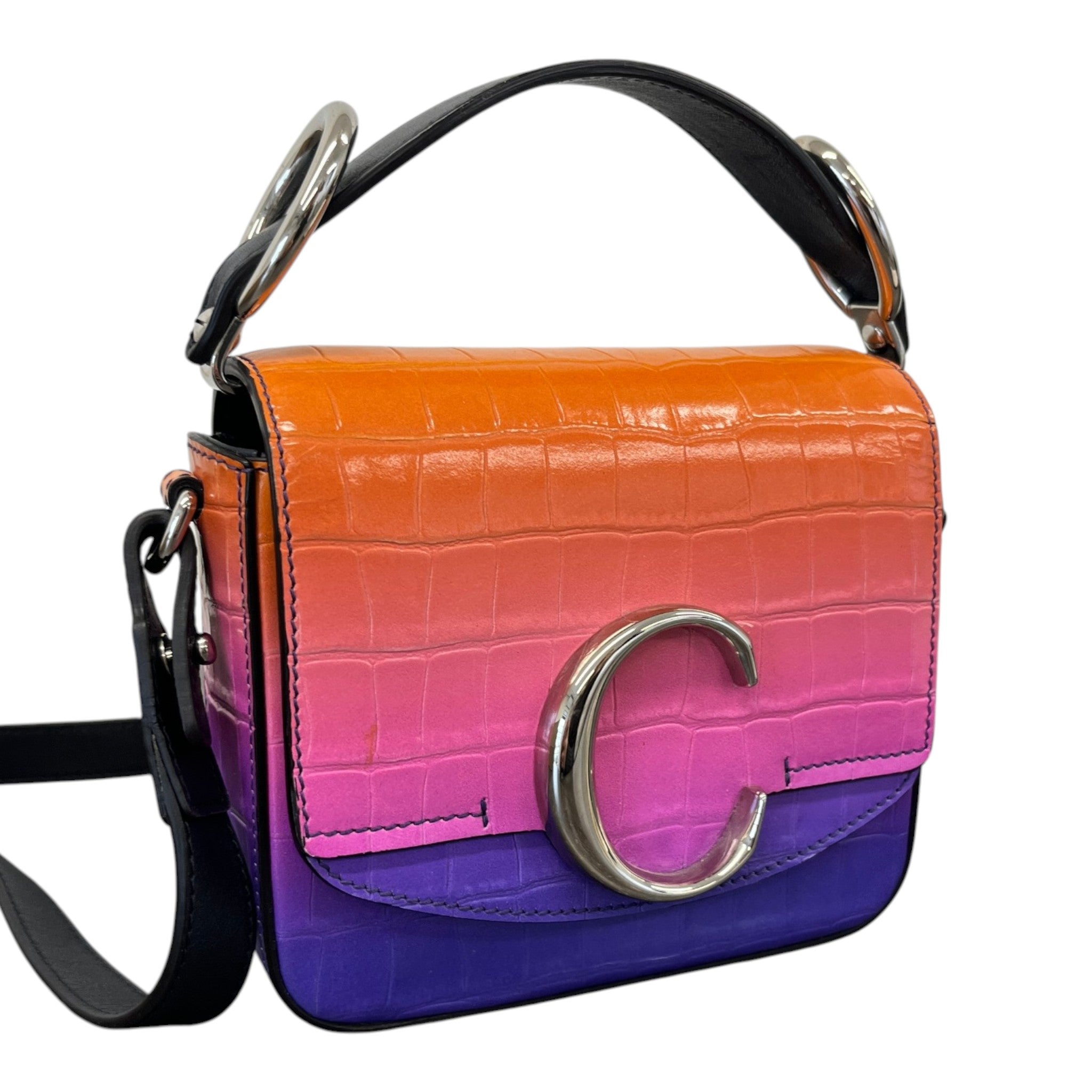 Women's Mini Top Handle Handbag Orange