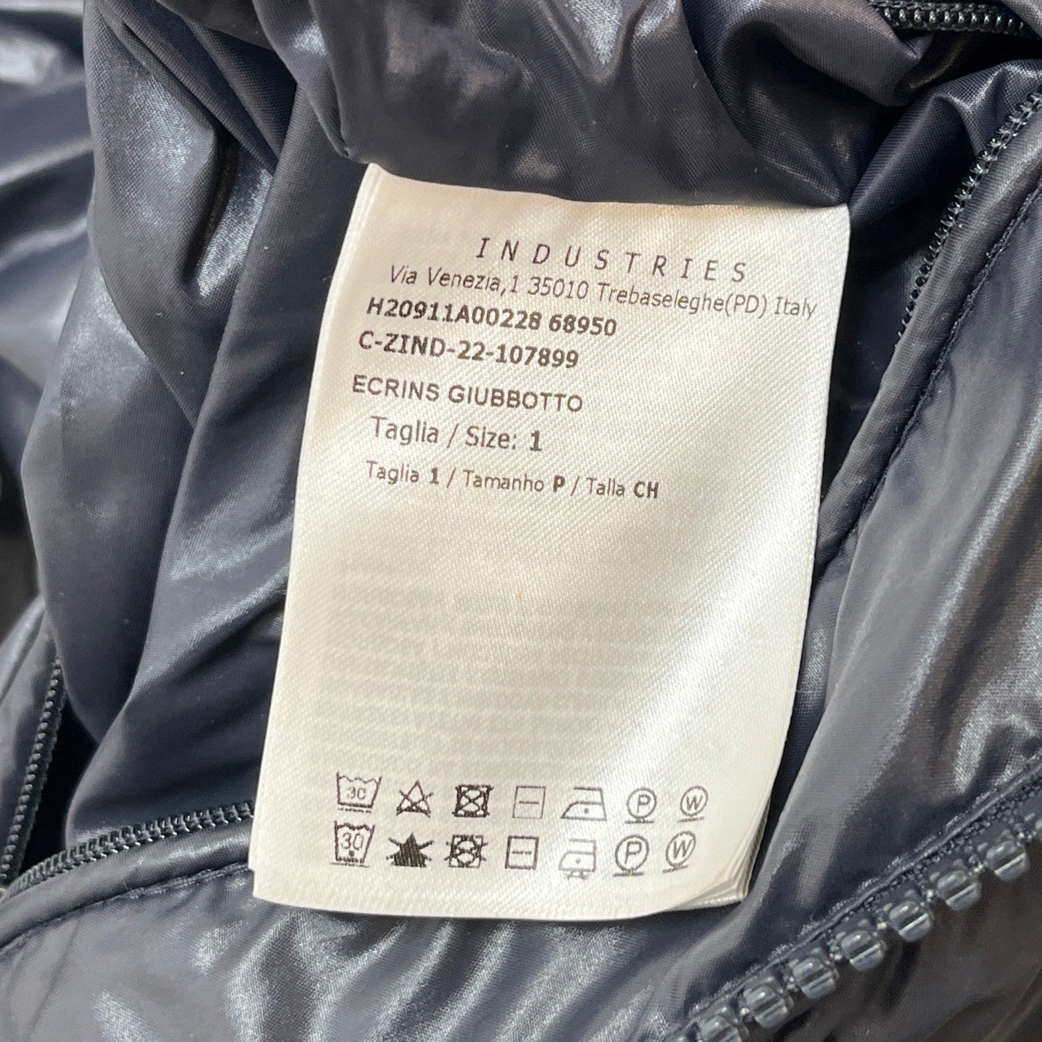 Men's Ecrins Down Jacket Navy Size 1 / S