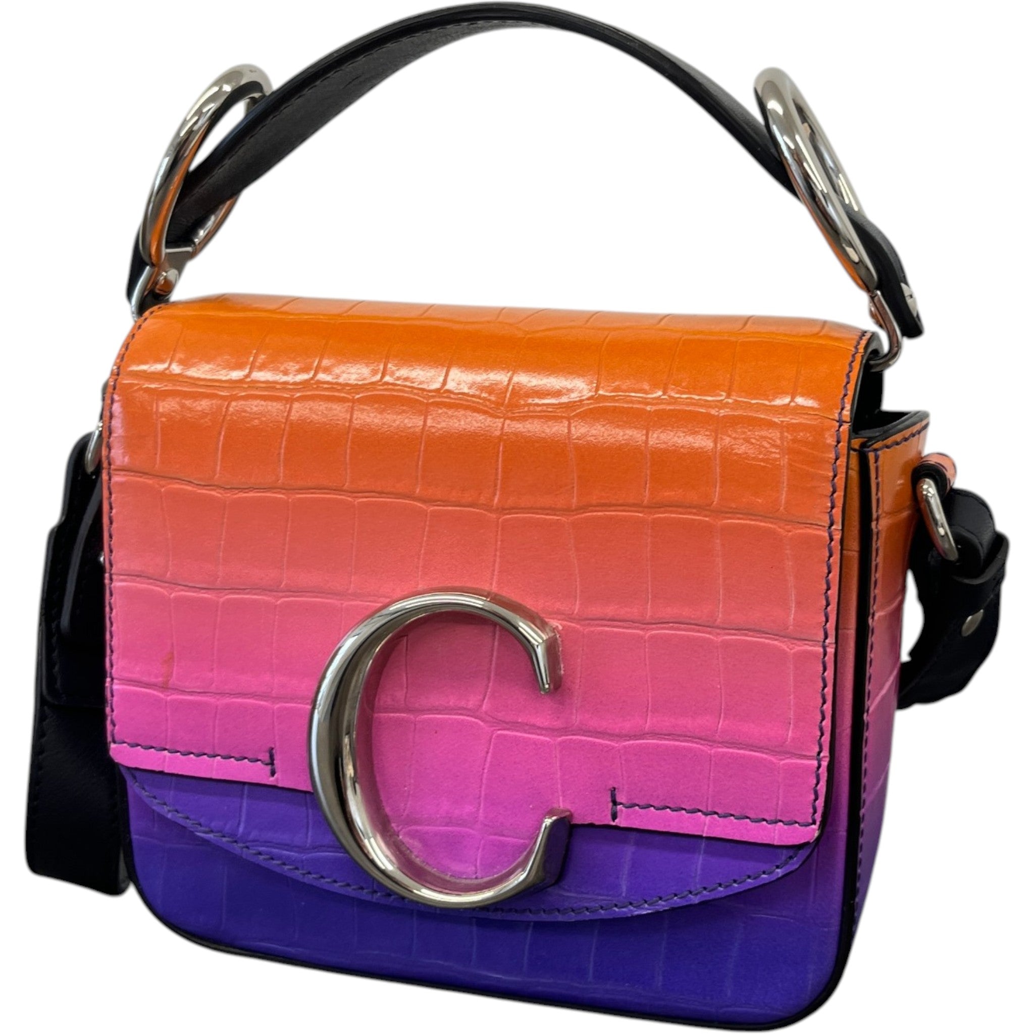 Women's Mini Top Handle Handbag Orange