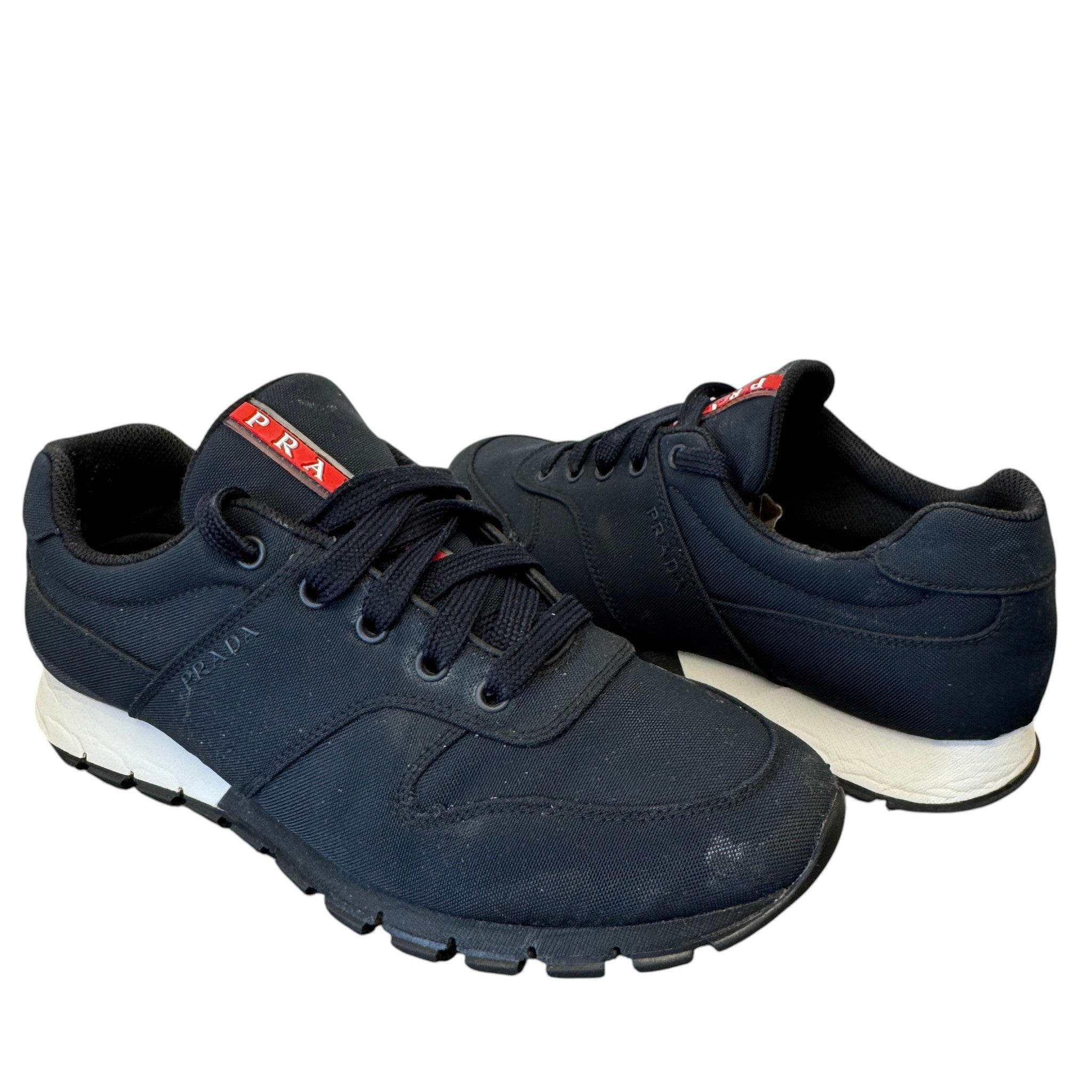 Men's Nylon Prax01 Low Trainers Navy Size EU 40 / UK 6