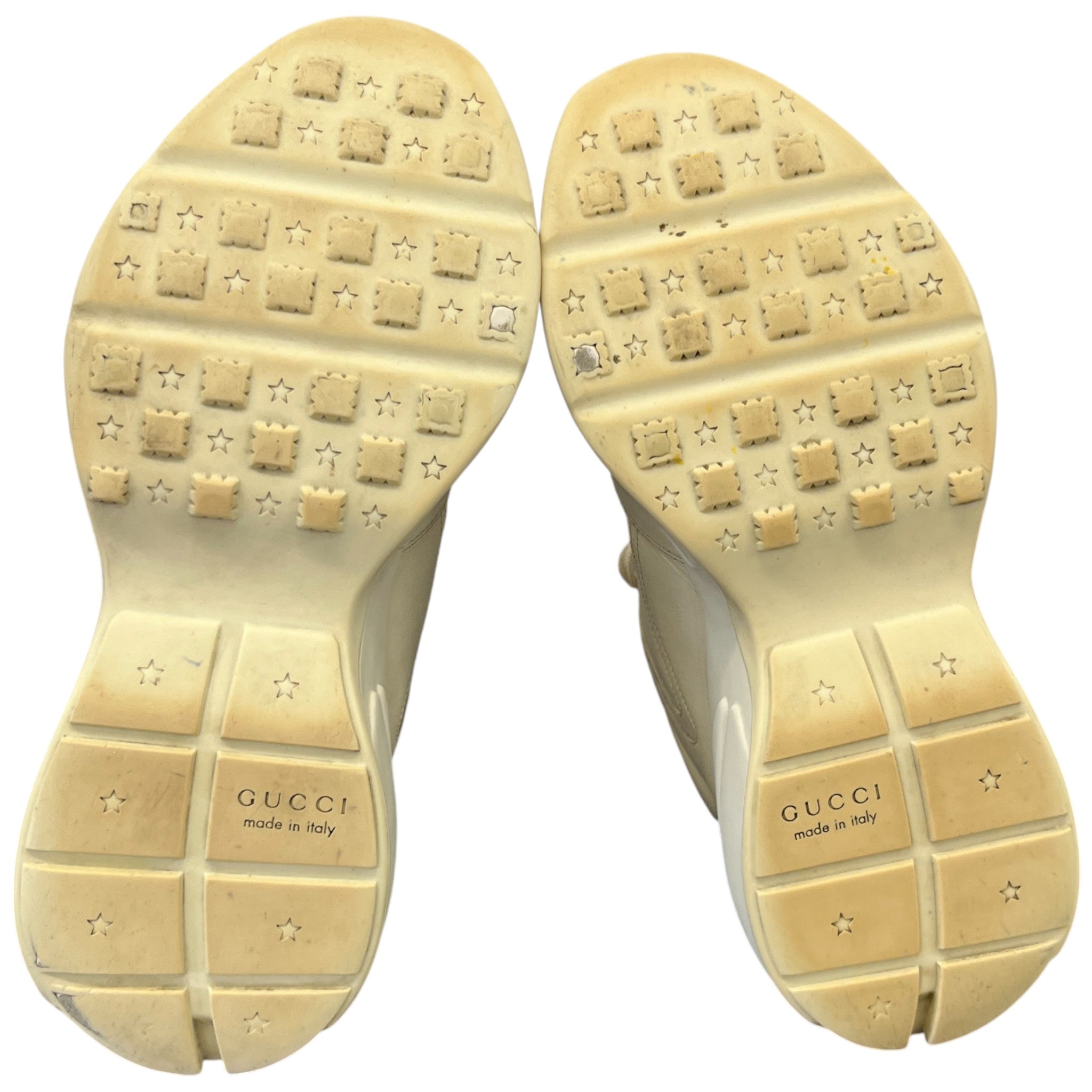 Men's Rhyton Stripe Low Trainers Beige Size EU 44.5 / UK 10.5