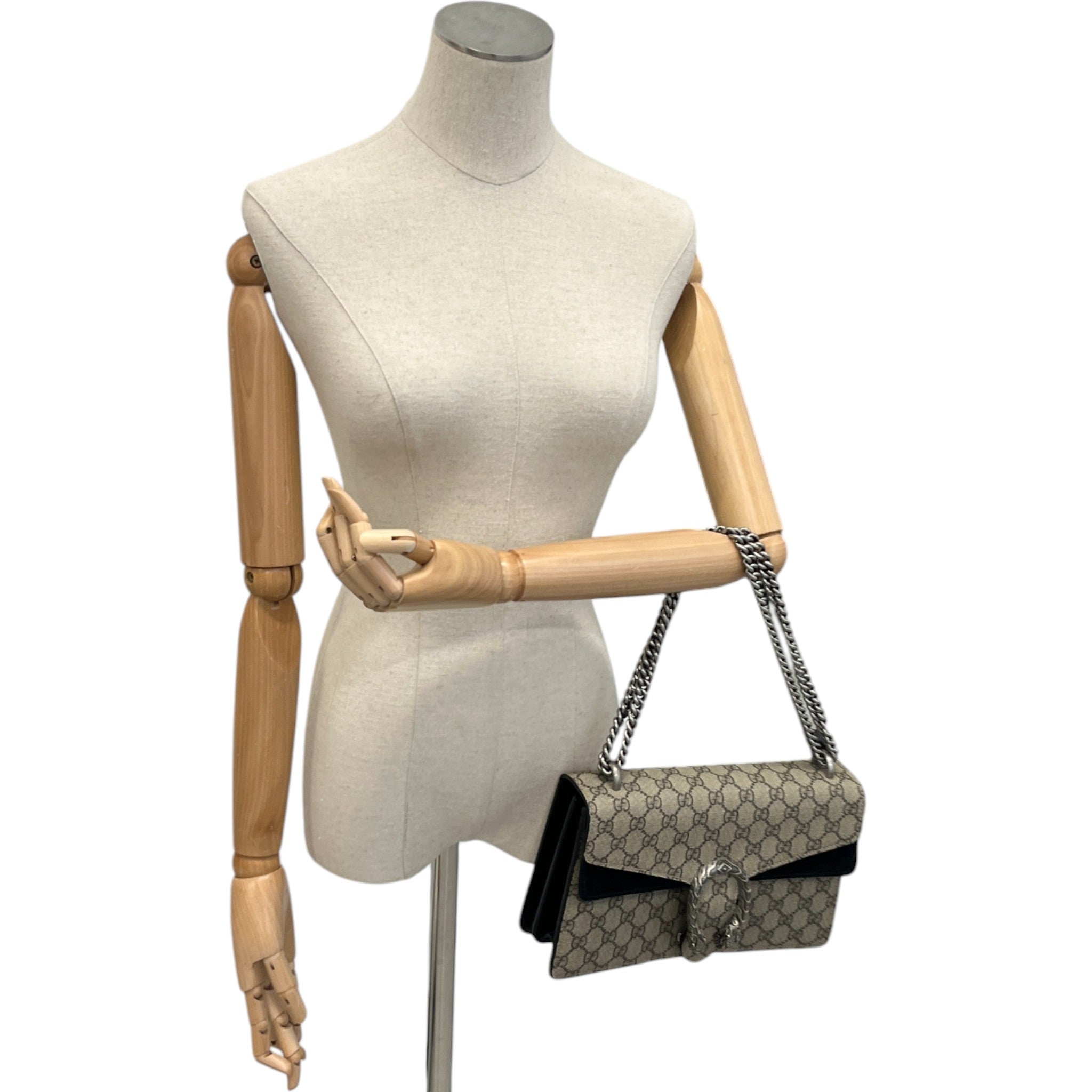 Women's Gg Supreme Dionysus Handbag Black