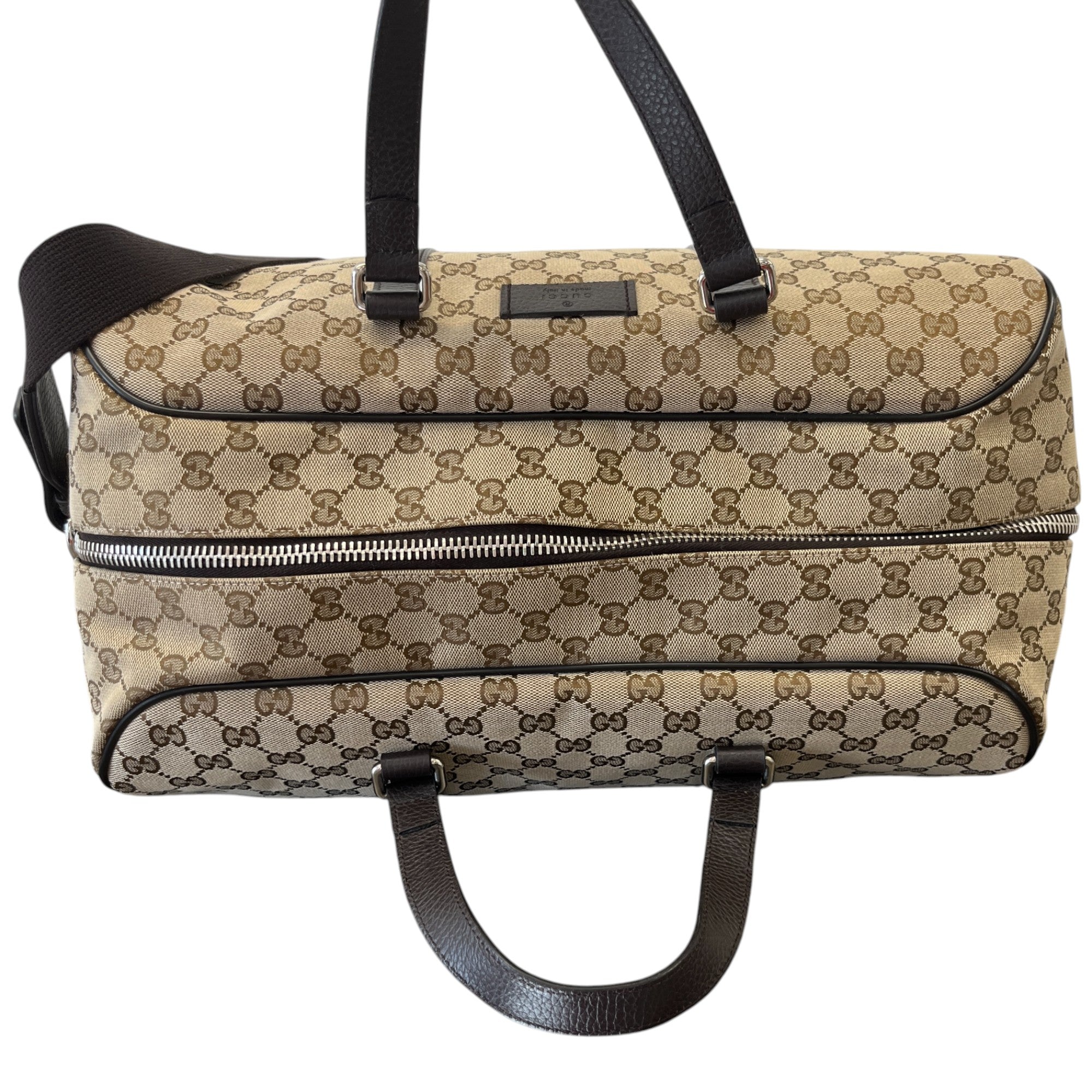 Gg Boston Duffle Bag Beige