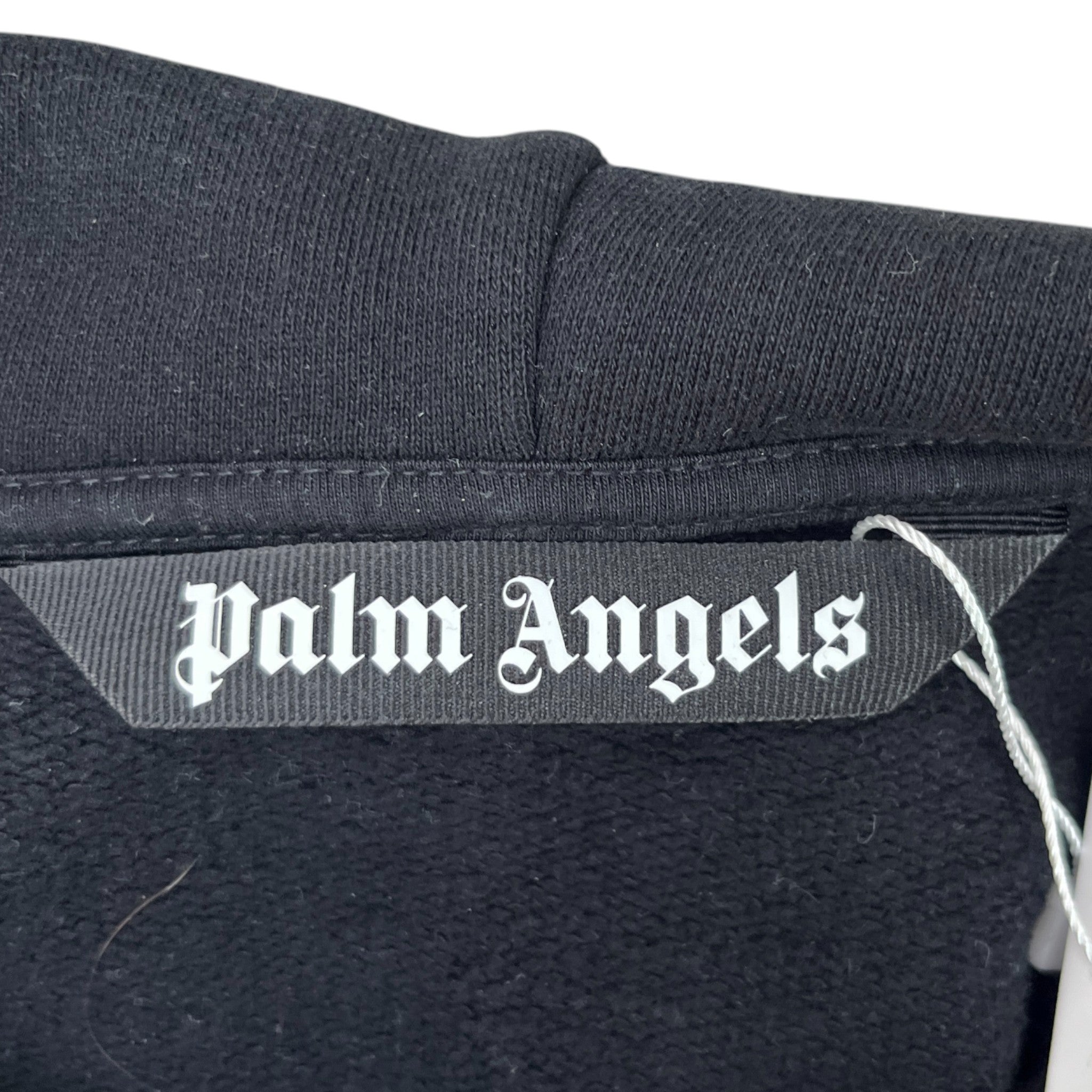 Men's Logo Print Hoodie Black Size M