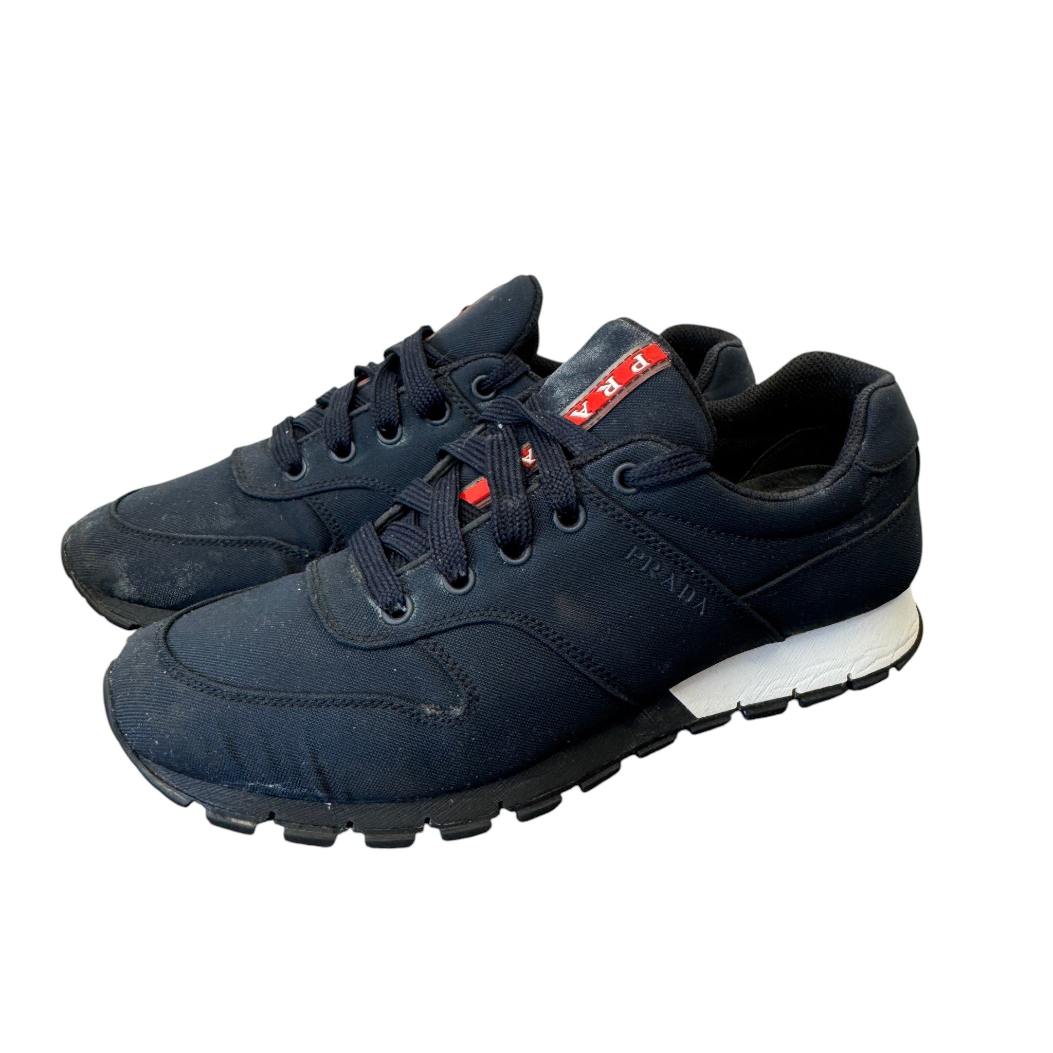Men's Nylon Prax01 Low Trainers Navy Size EU 40 / UK 6